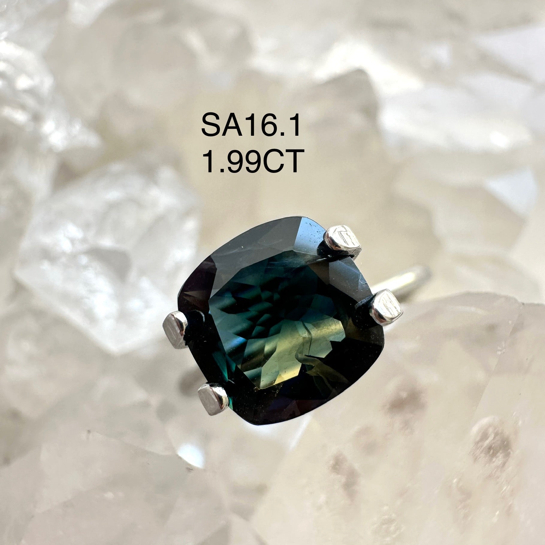 1.99CT Cushion Cut shaped Australian Partii Sapphire