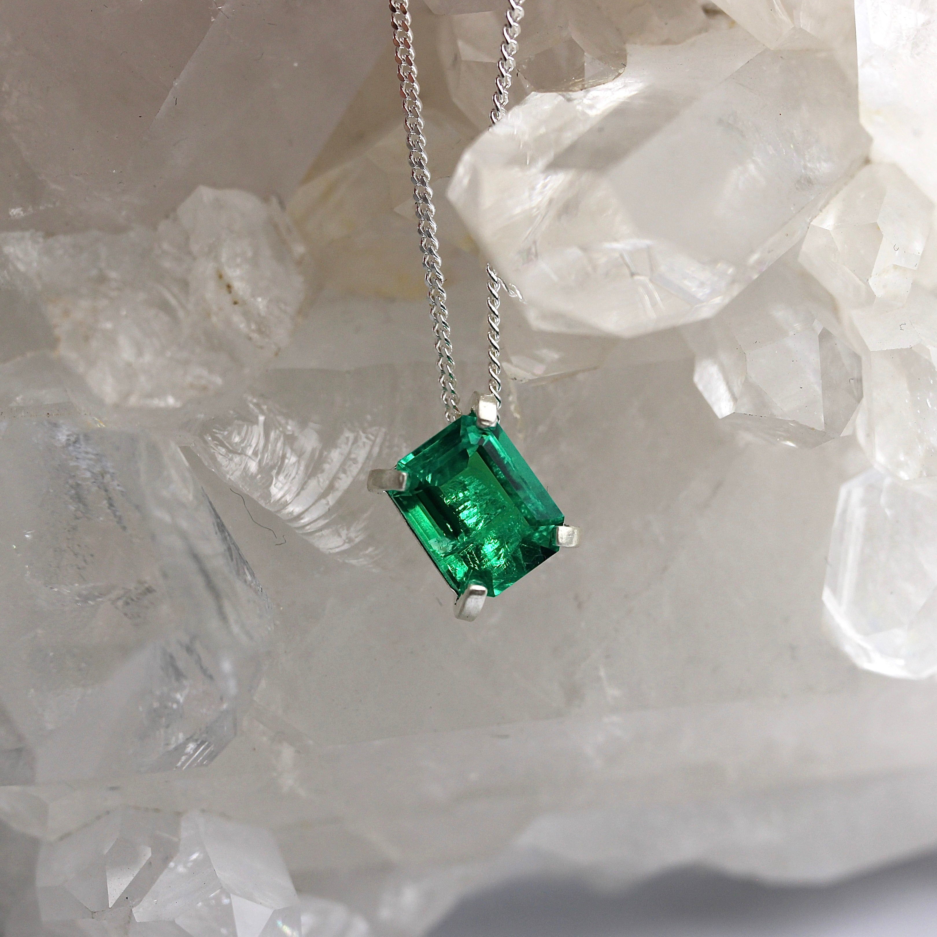 JULY SALE - Emerald Pendant * FINISH MAKING