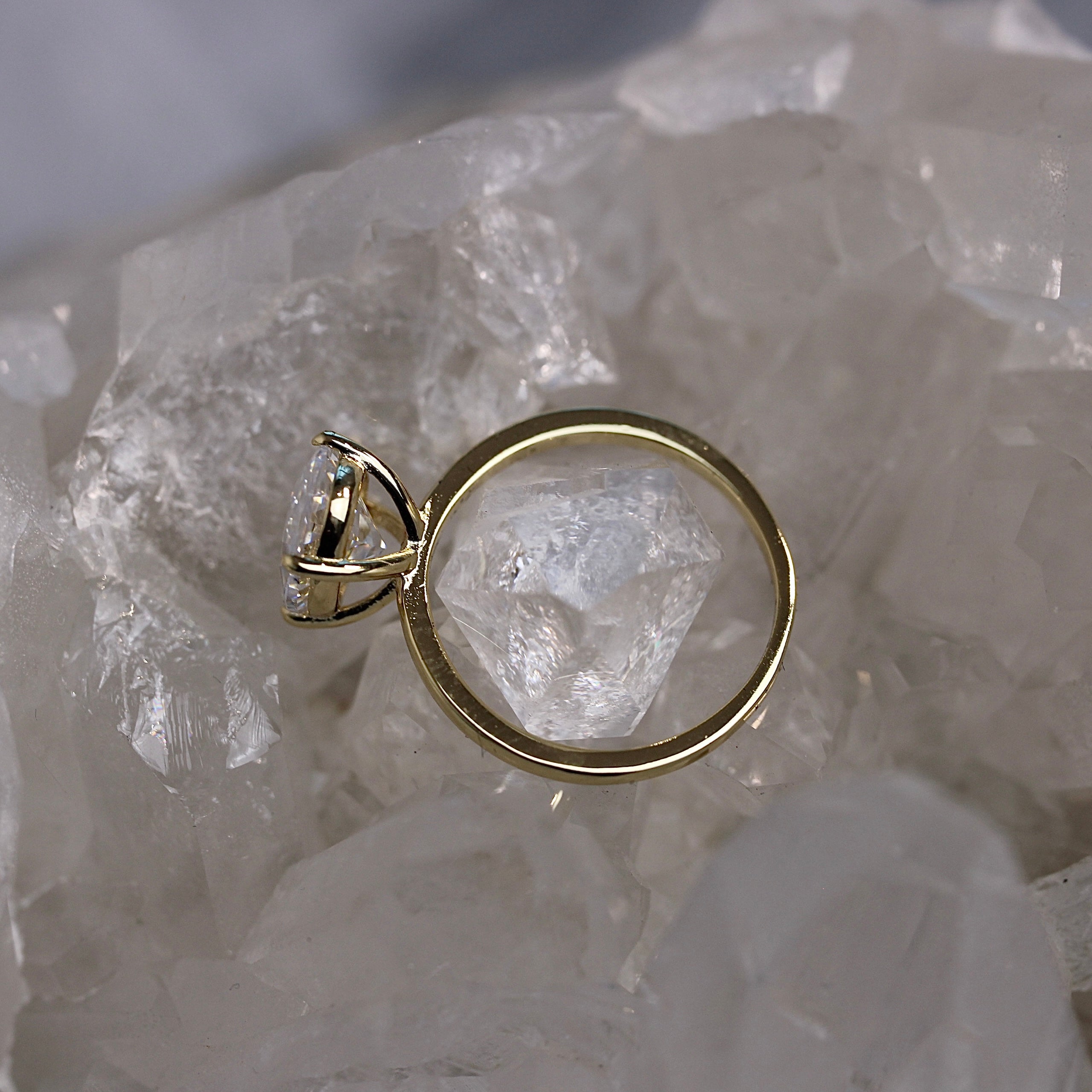 SALE - 925 - 3CT - Moissanite Oval Solitaire