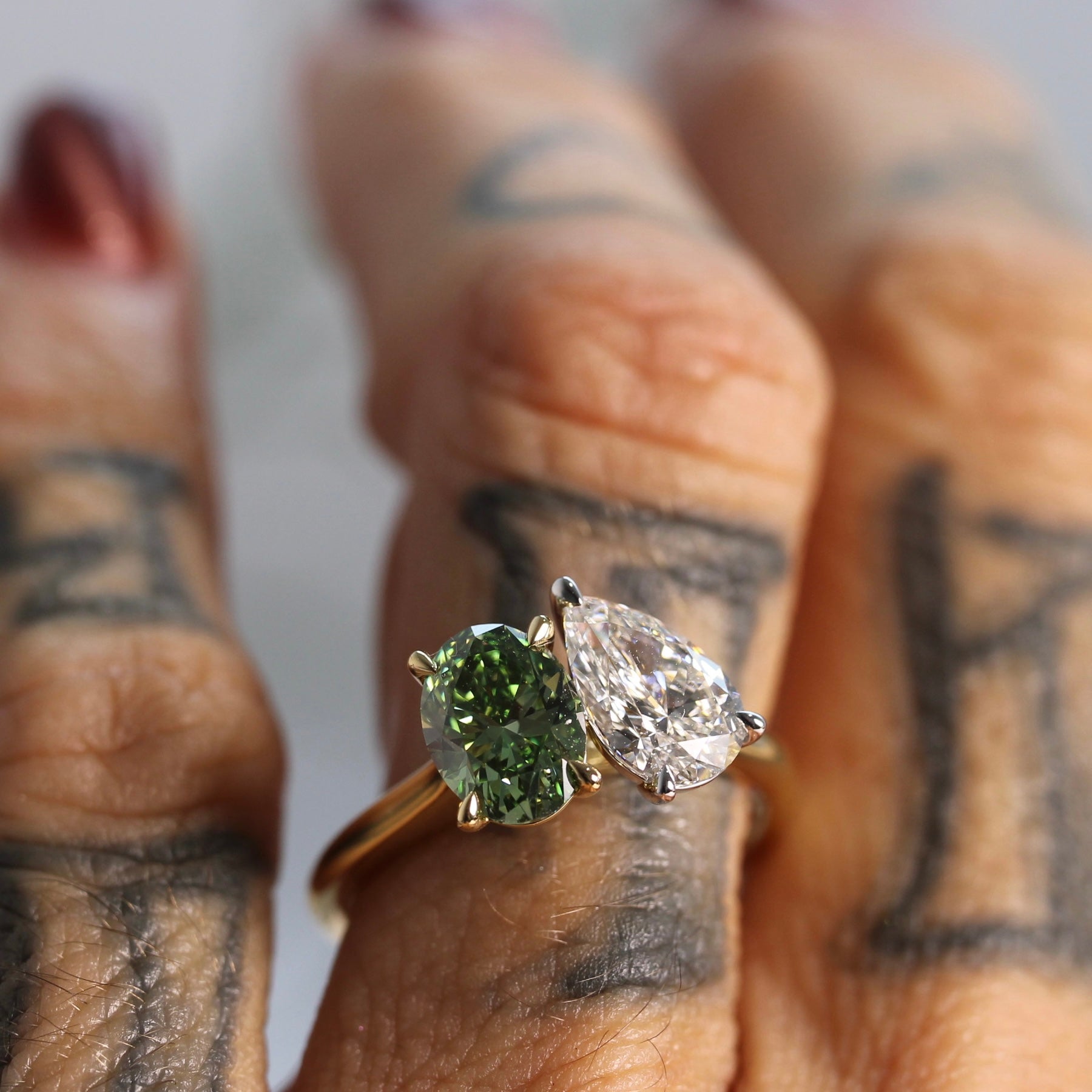 Lab Grown Diamond Toi et Moi - Ready to Ship