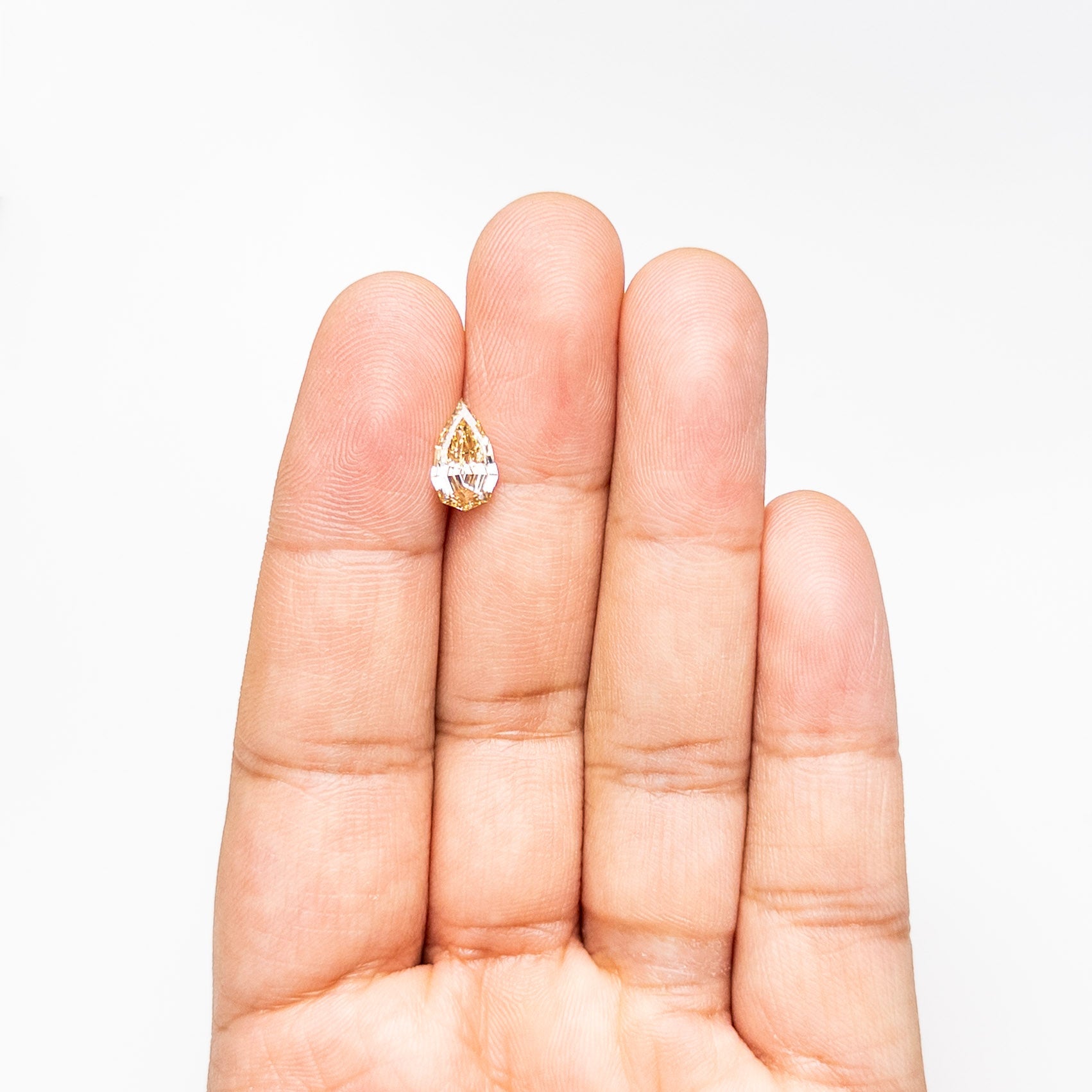 1.50ct 10.68x6.42x3.41mm GIA VS1 Fancy Brown-Yellow Geo Pear Step Cut ๐ฟ๐ฆ 27522-01