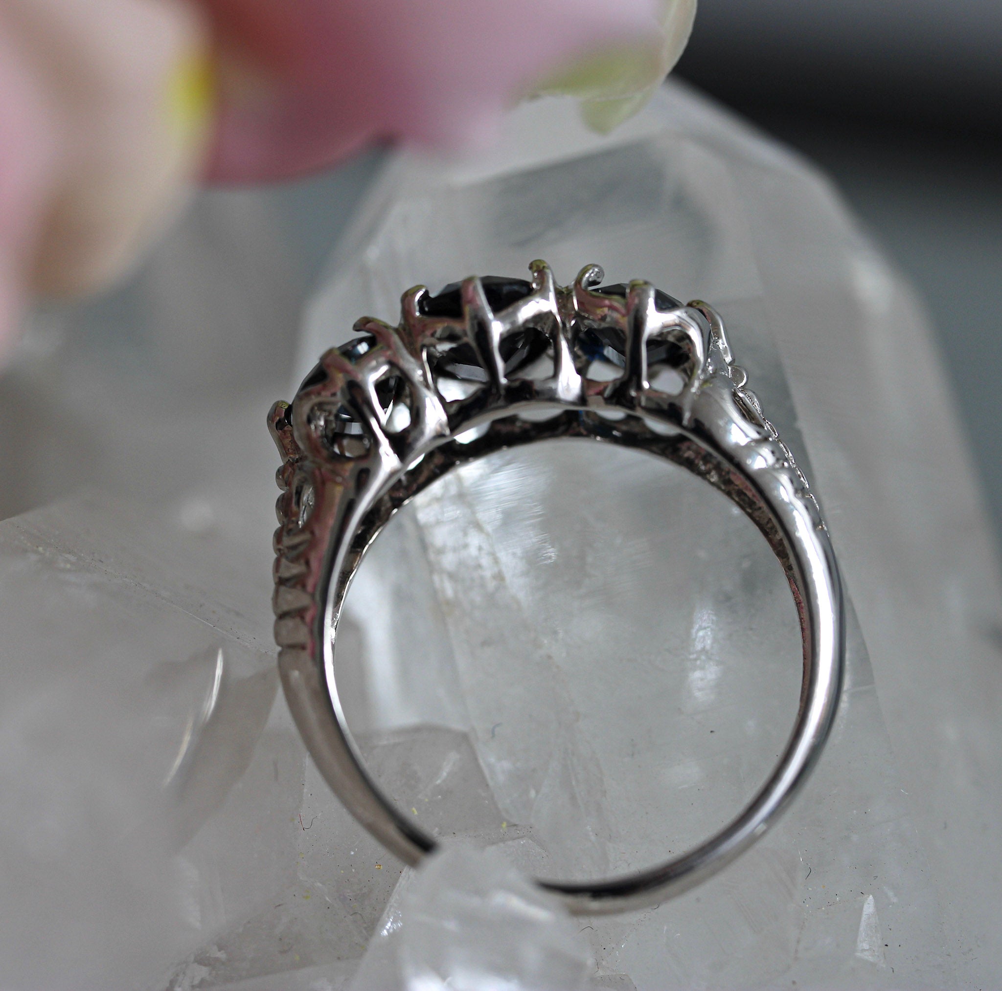 Oval Sapphire Band - Ready to Ship