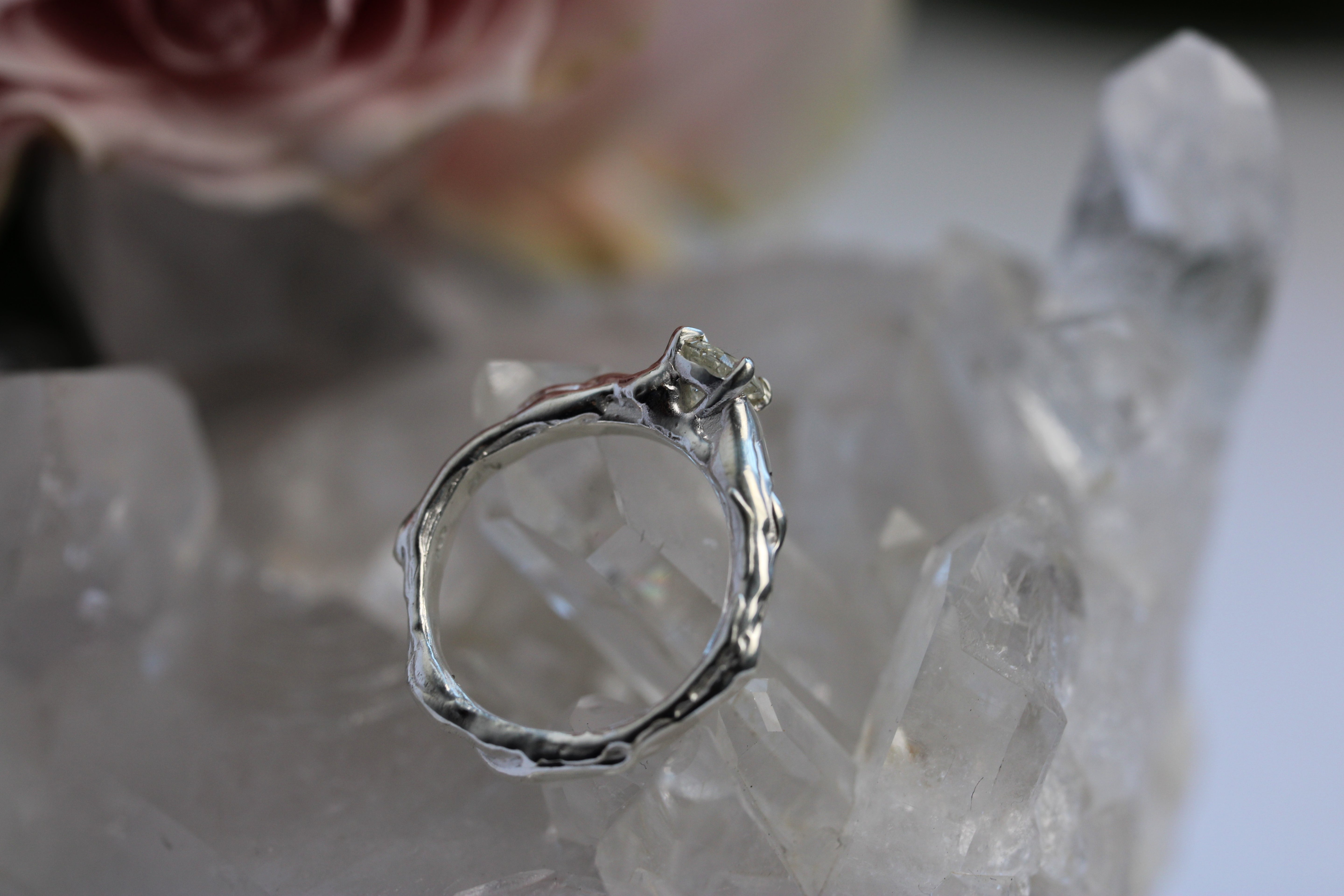 SALE - One of a Kind – Gooey Salt + Pepper Ring | Sterling Silver