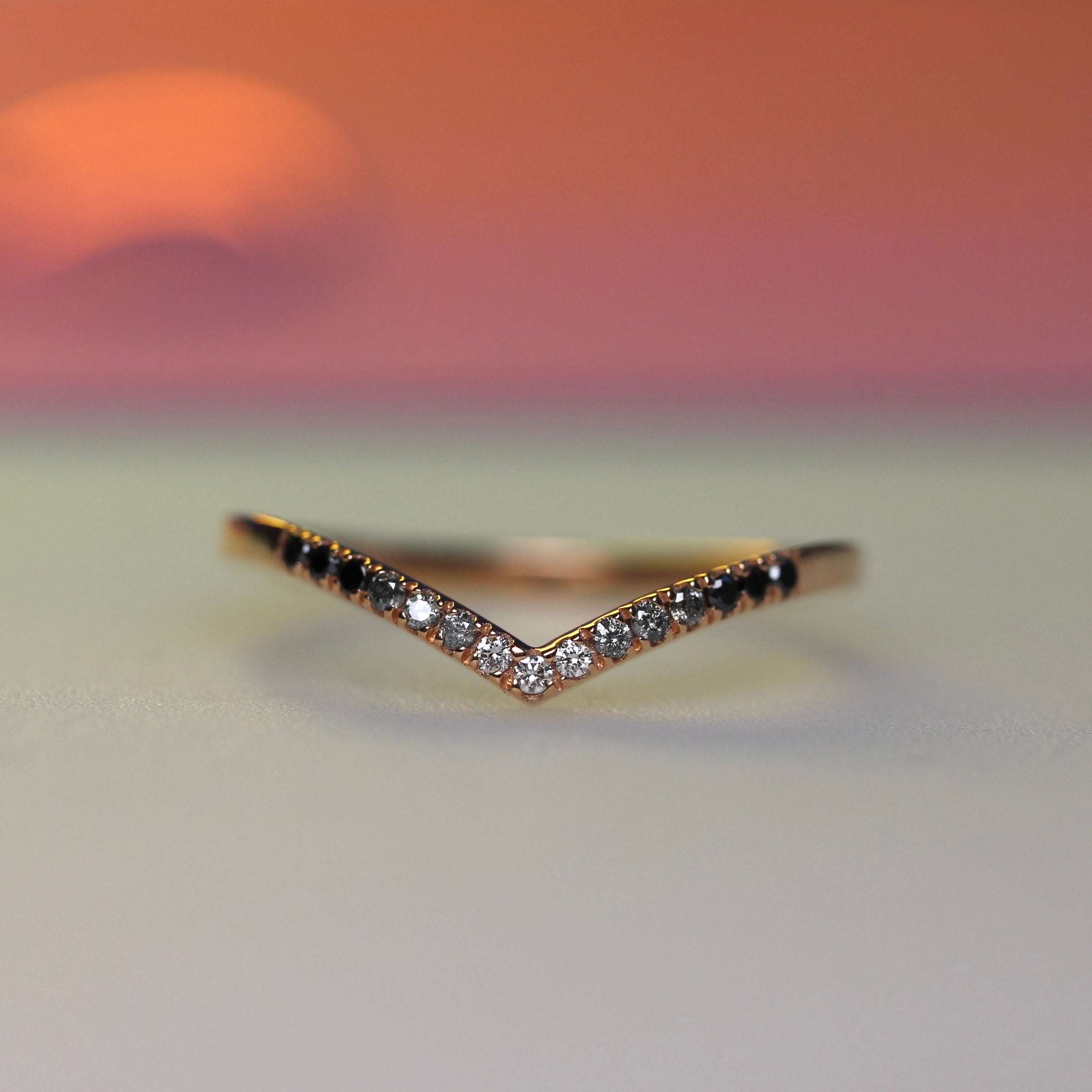 Bespoke - Diamond Gradient Ring - Rose Gold