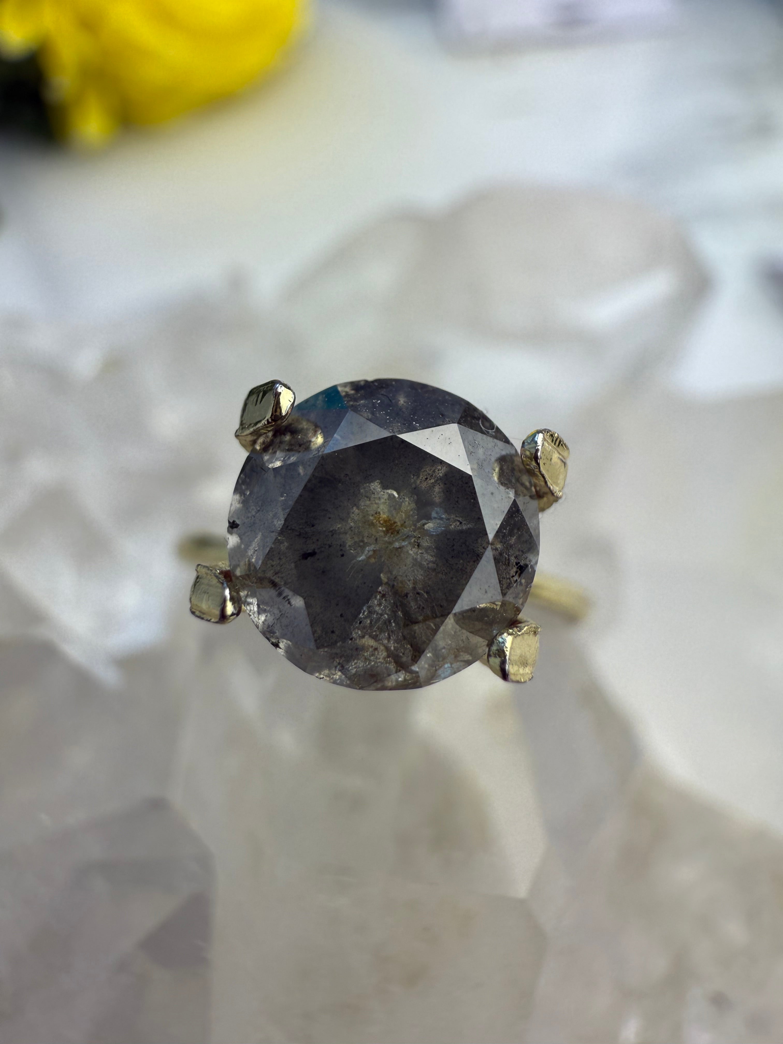 Design Your Own Custom Salt and Pepper Diamond Ring