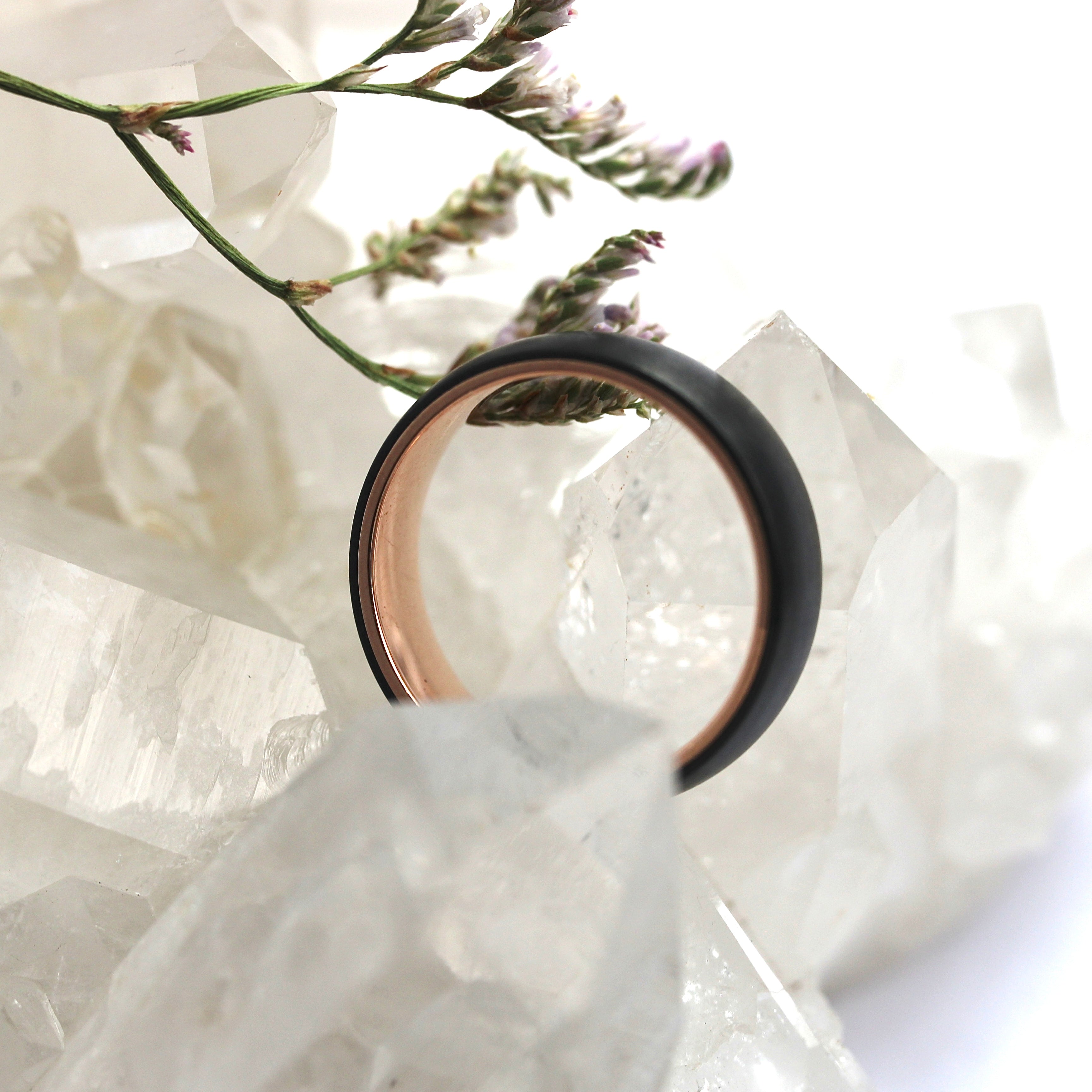 Zirconium + Rose Gold Inlay - Ready to Ship
