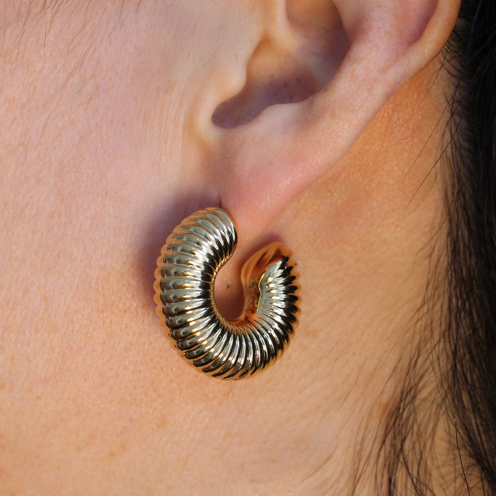 JULY SALE ~ Gold Layla Hoop