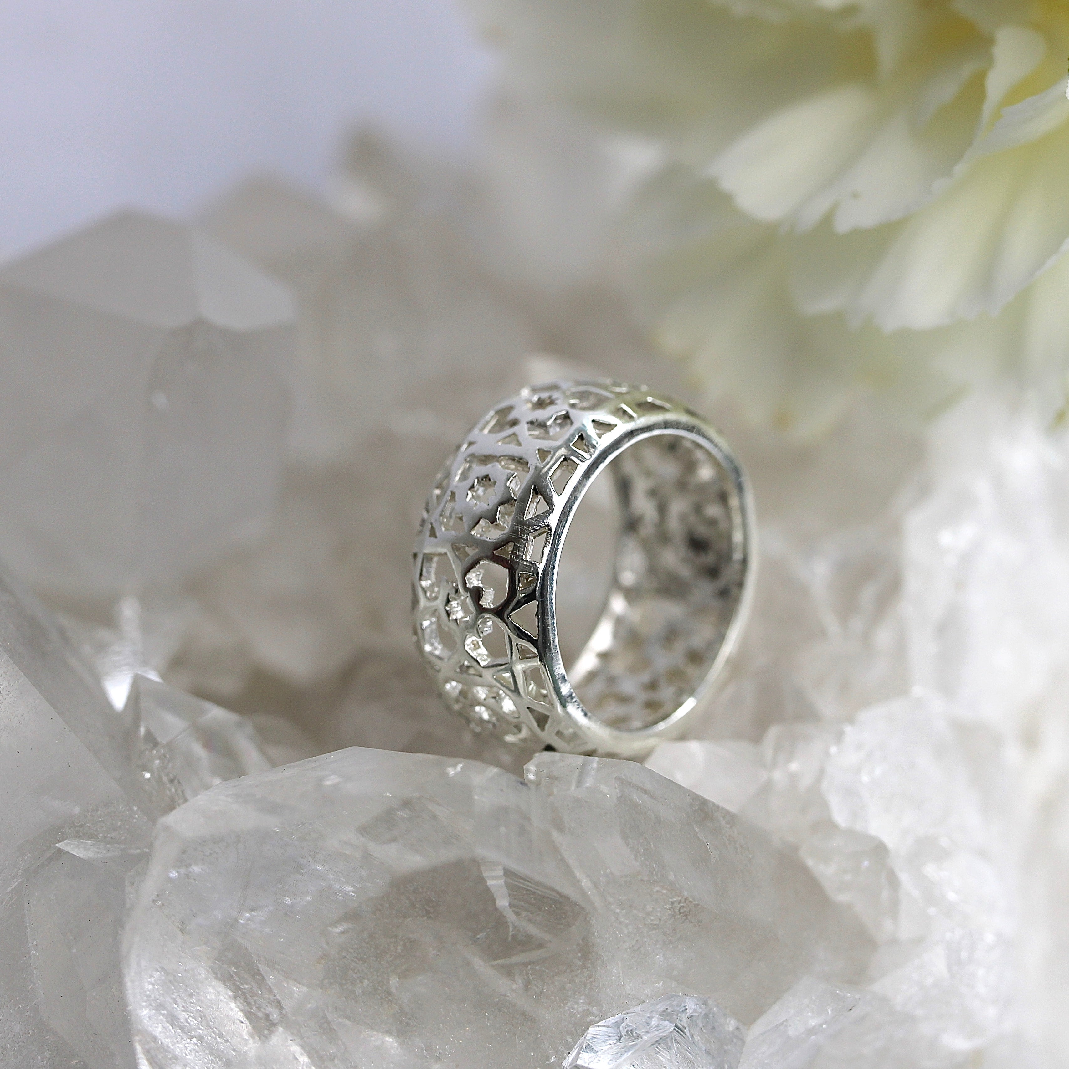 JULY SALE - Celestial Lace Band - SIZE L 1/2