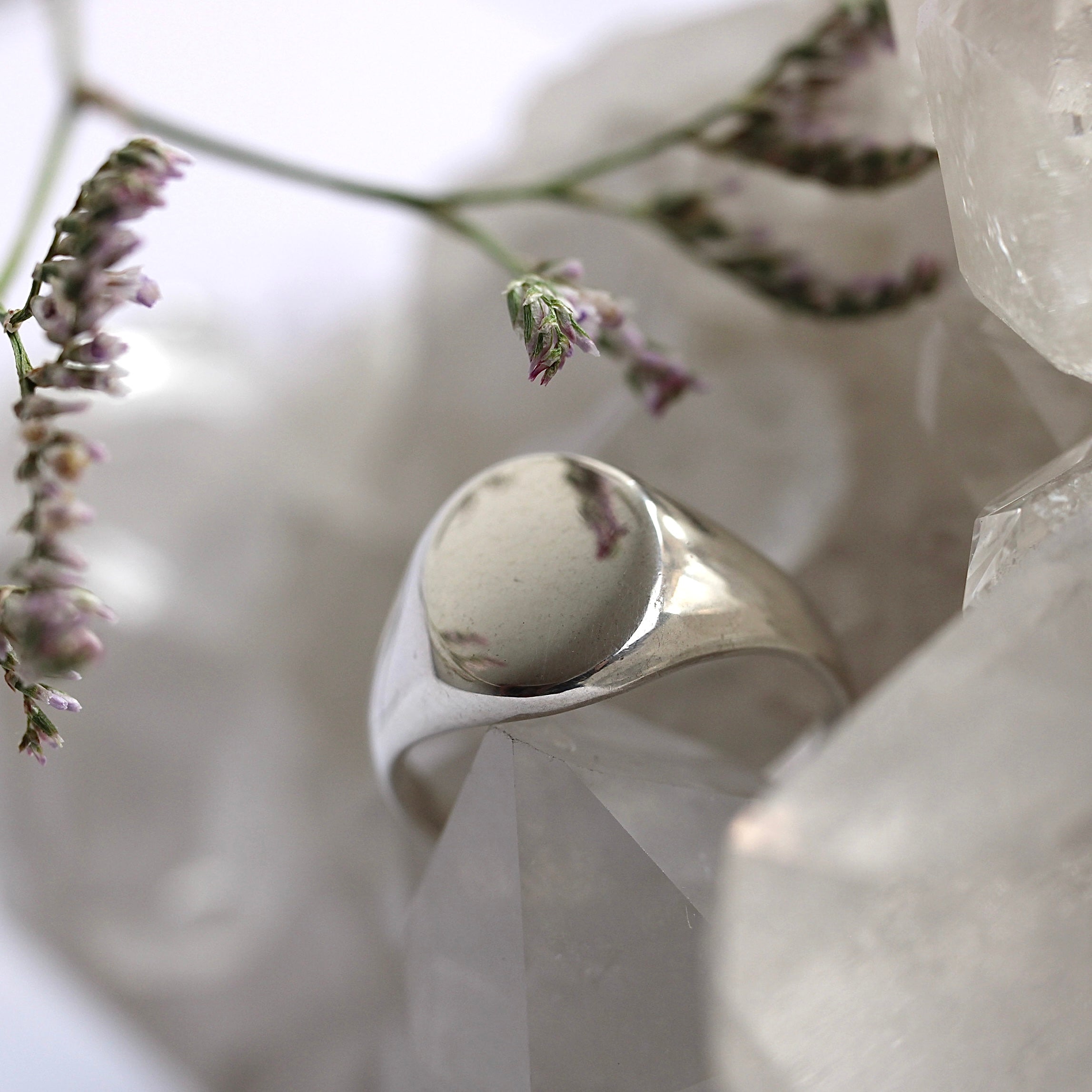 Ellipse Signet - Sterling Silver - Ready to Ship