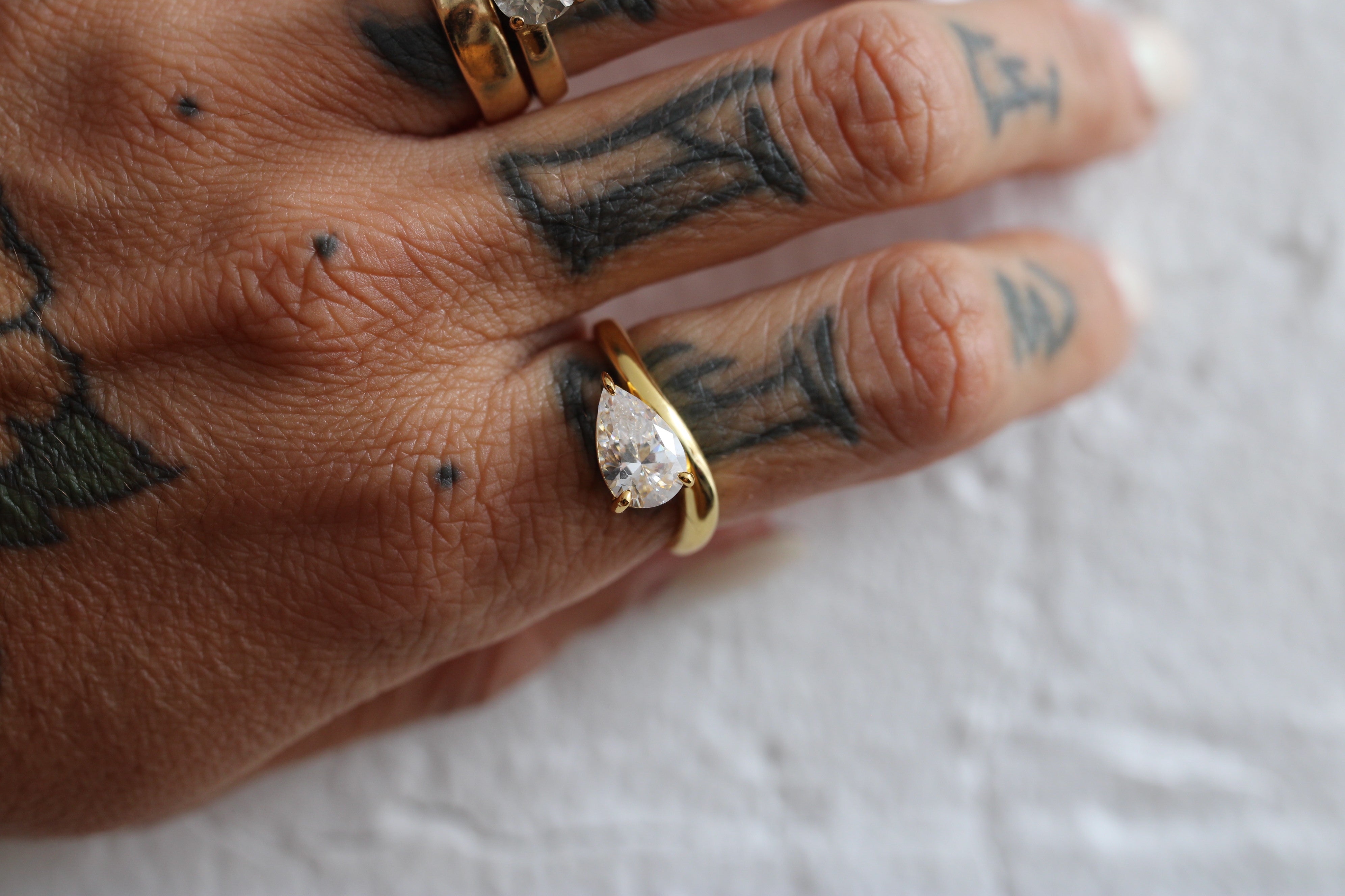 Base ~ Ains Ring - Moissanite- Ready to Ship