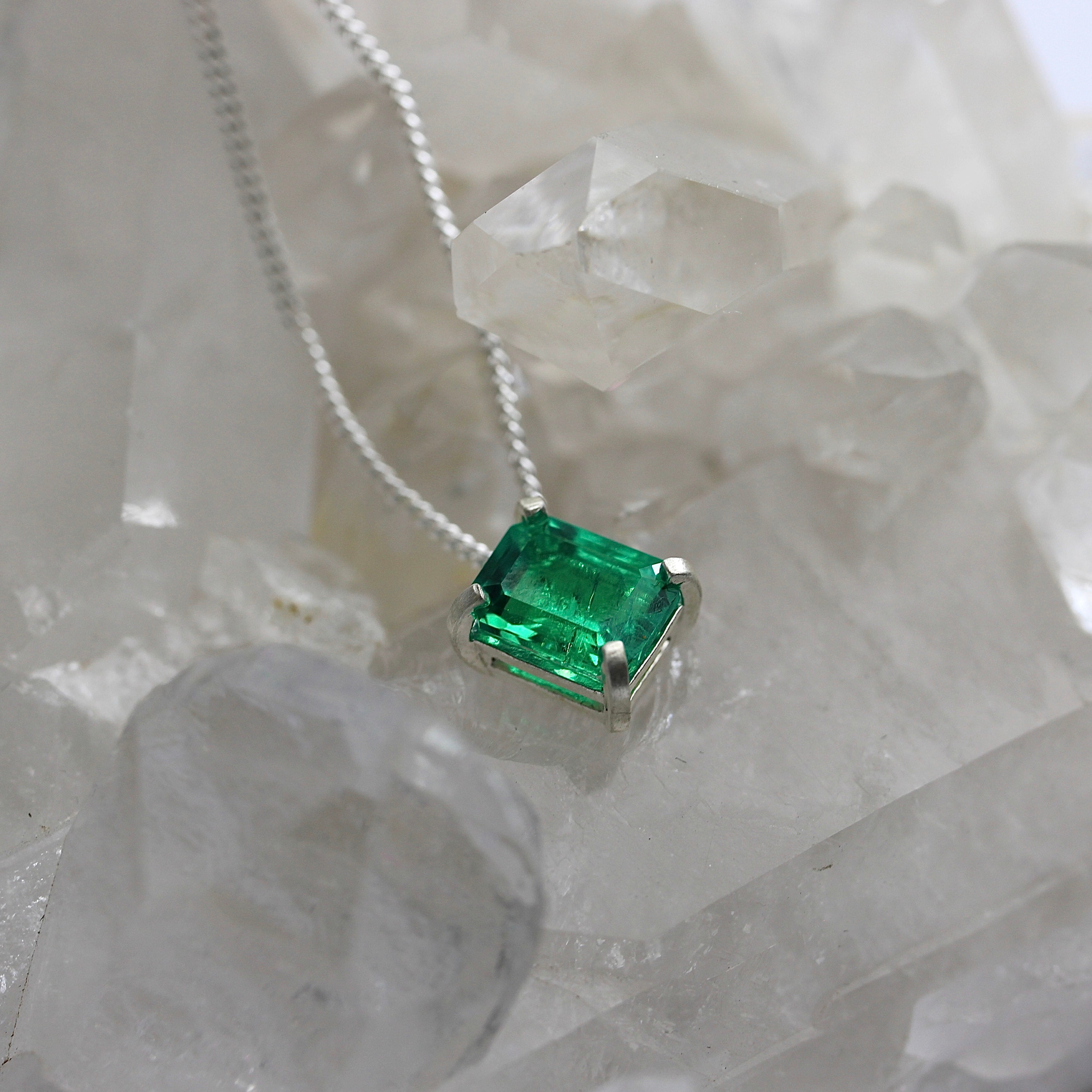 JULY SALE - Emerald Pendant * FINISH MAKING