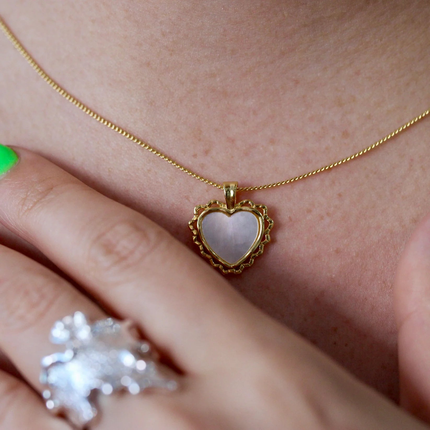 Base ~ Laced Heart Necklace