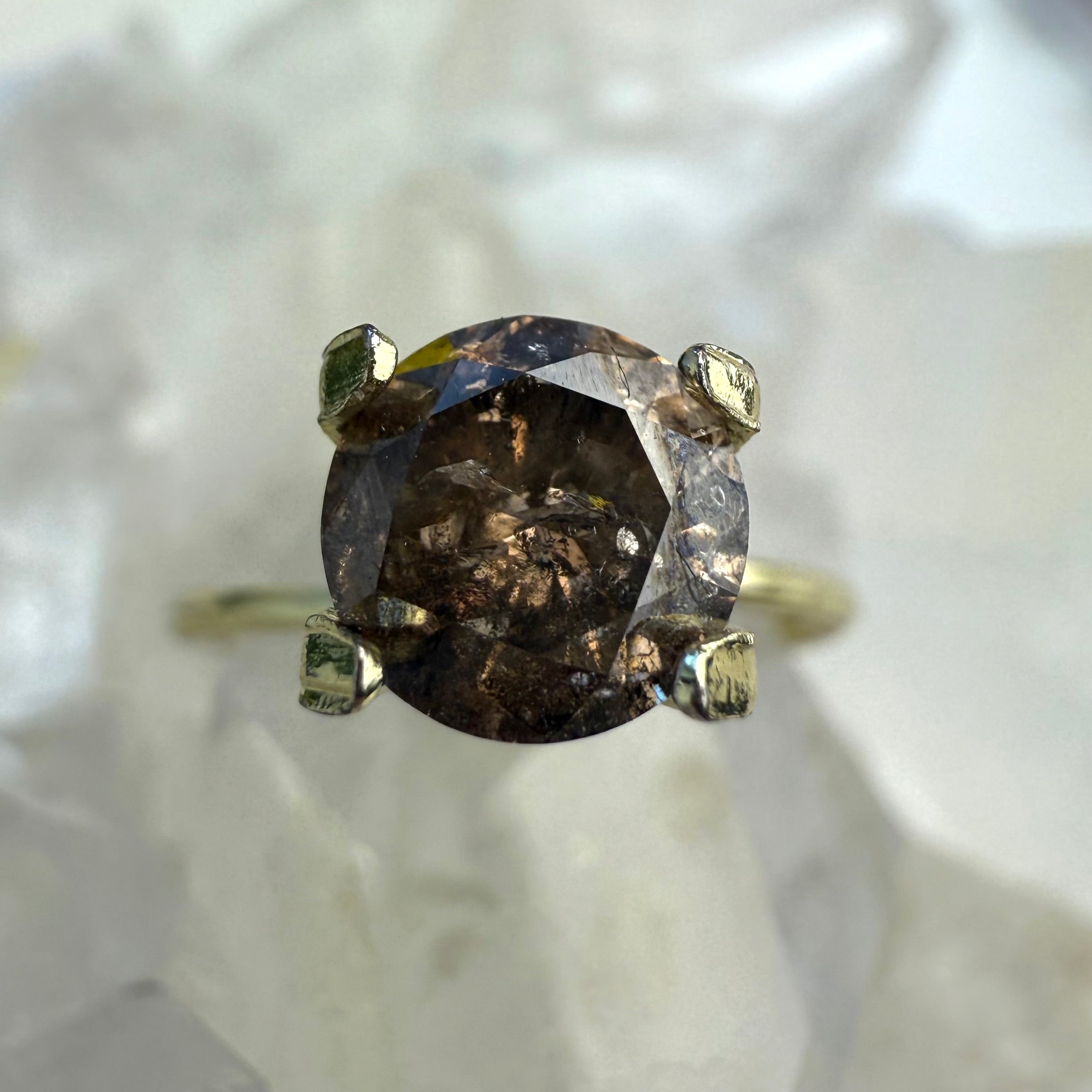 Design Your Own Custom Salt and Pepper Diamond Ring