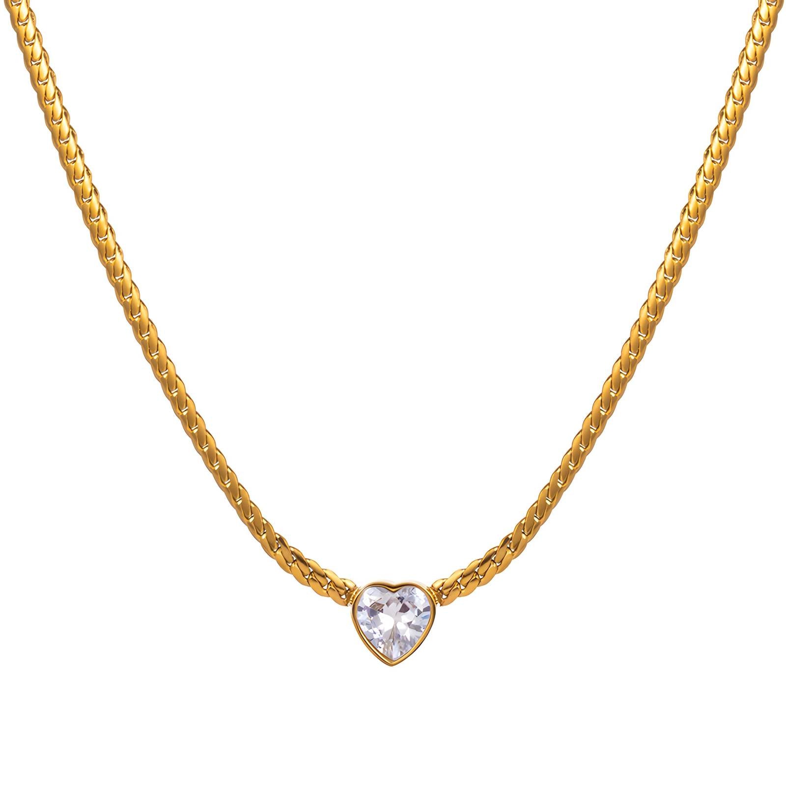 JULY SALE ~ White Heart Necklace
