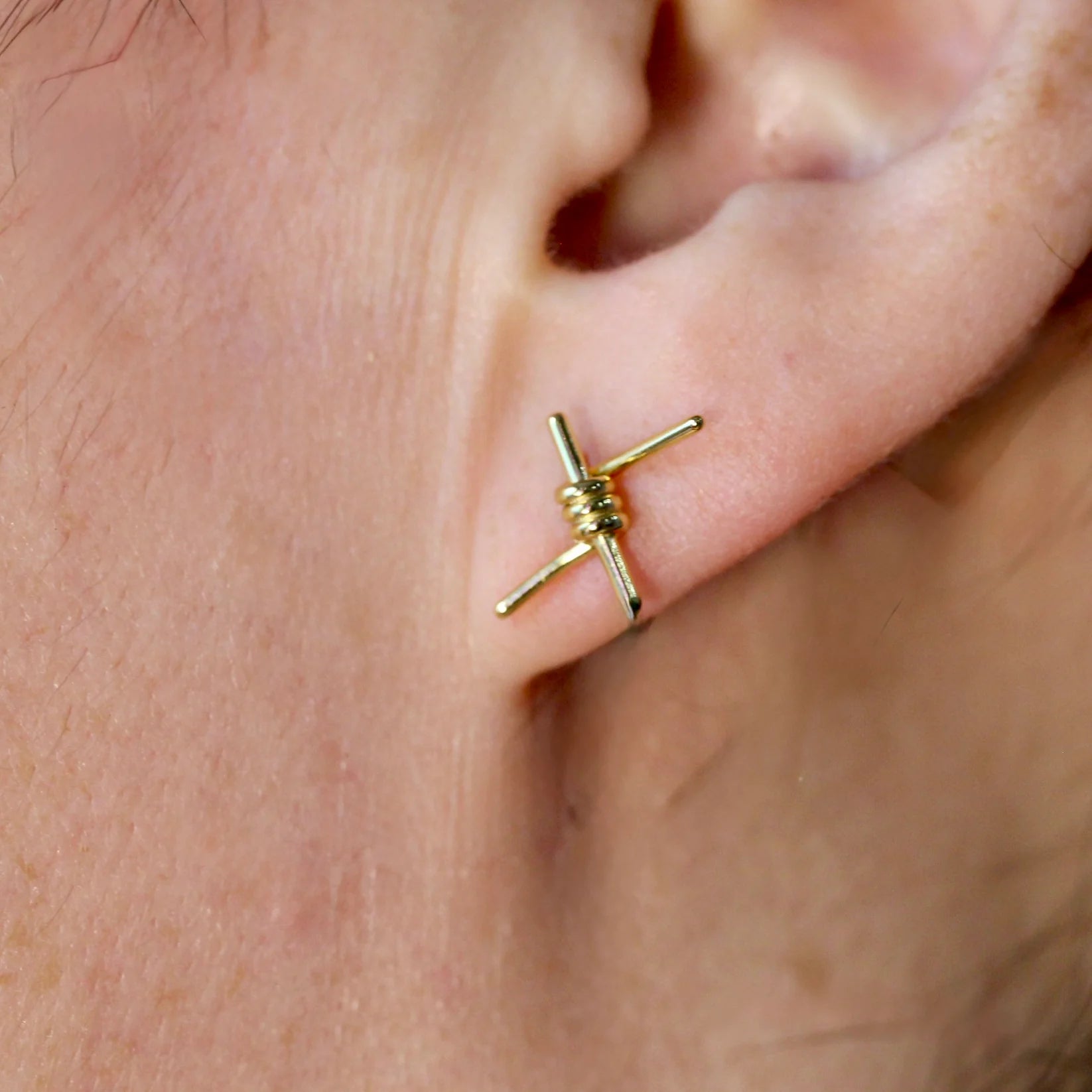 JULY SALE ~ Barbed Wire Earring