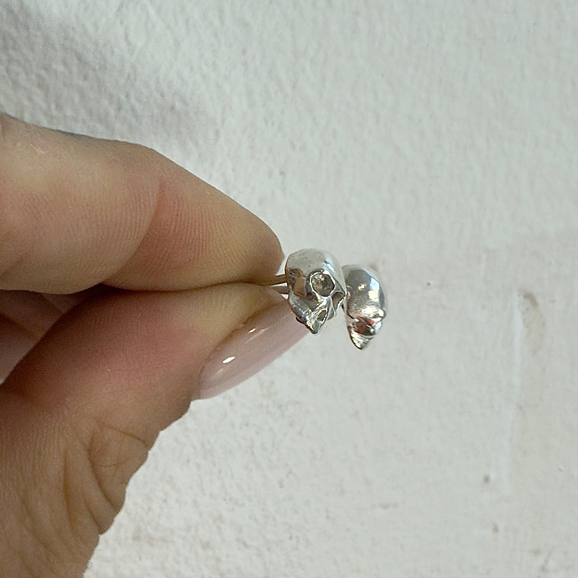 JULY SALE - Bitter End Skull Earring