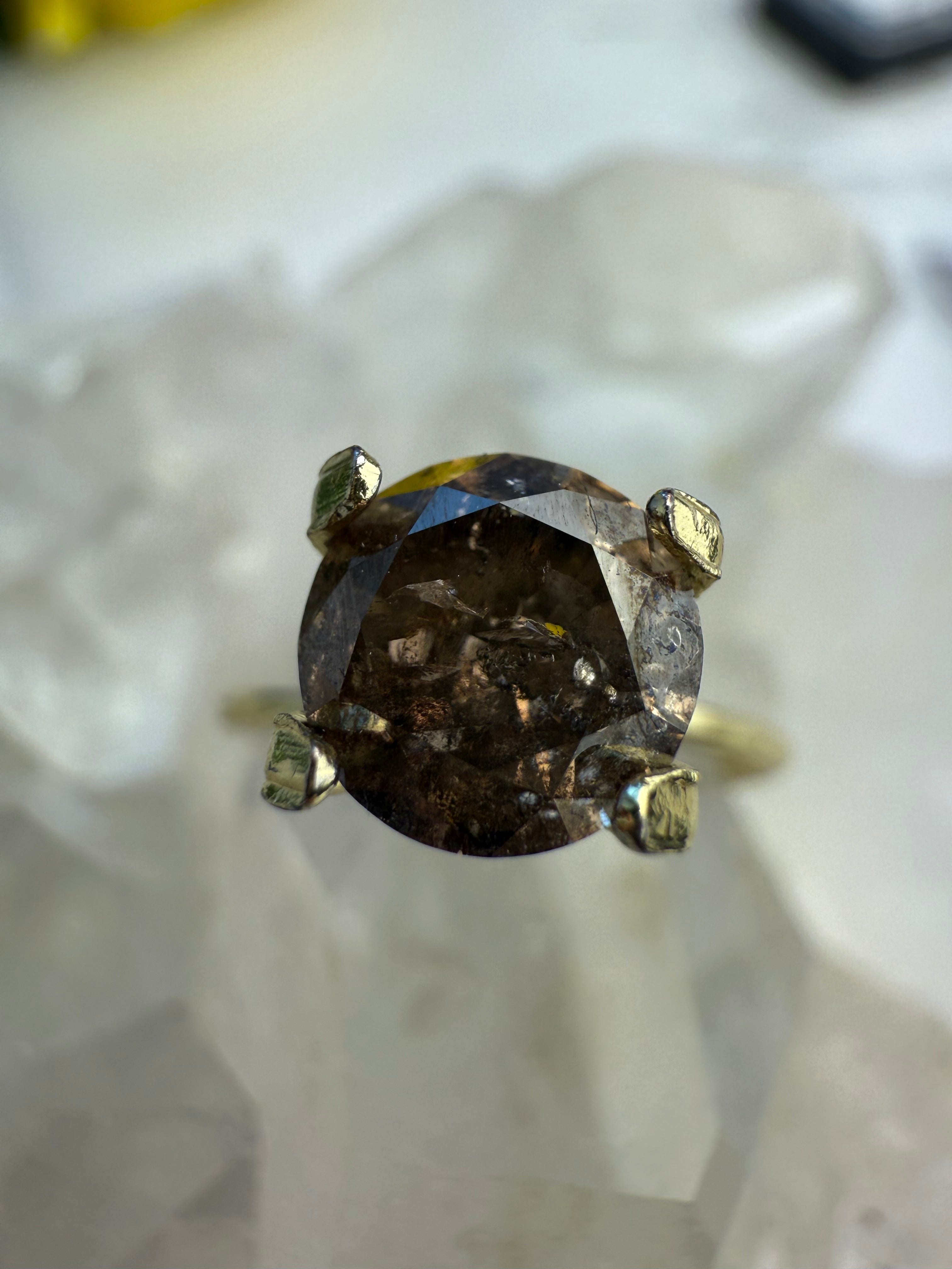 Design Your Own Custom Salt and Pepper Diamond Ring