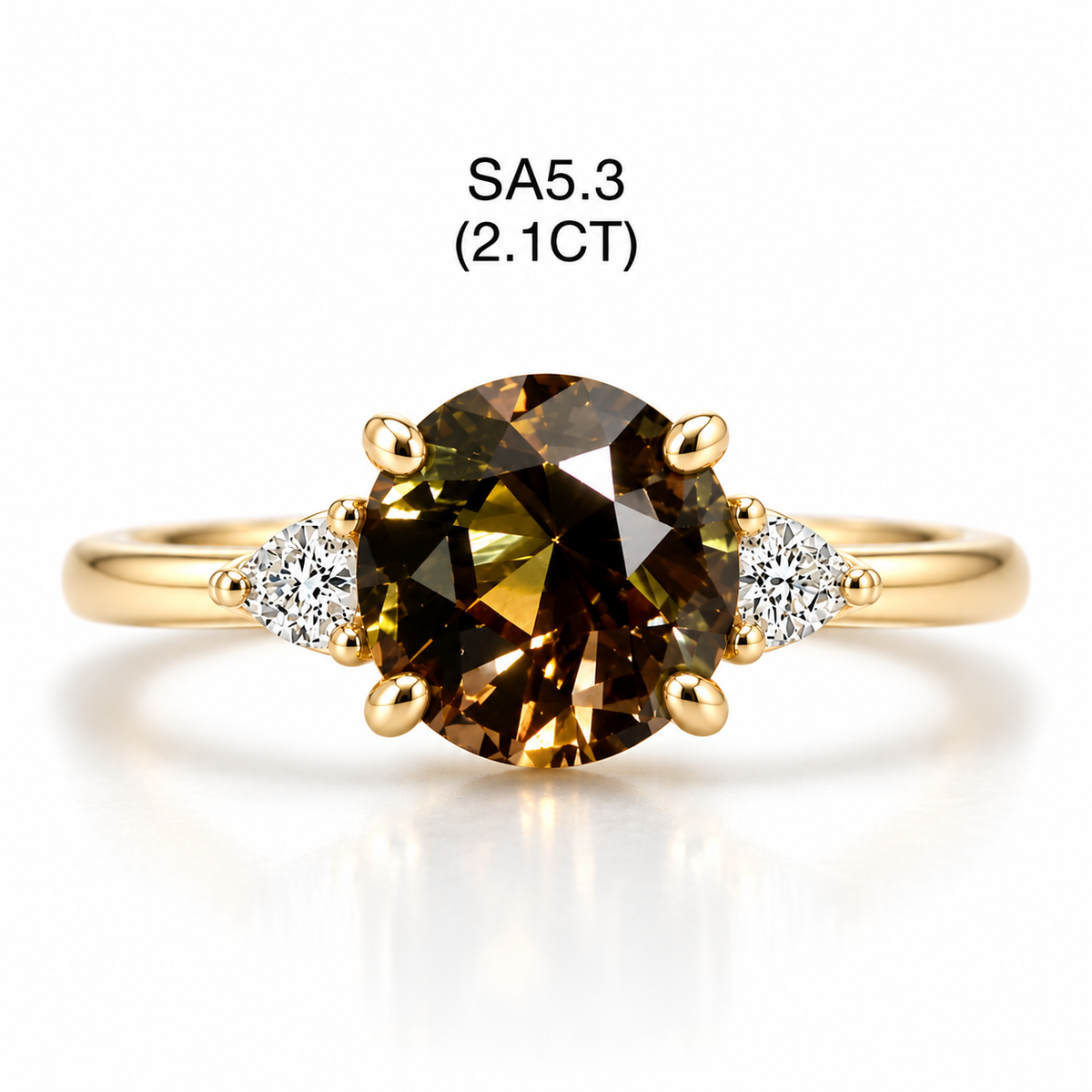 Design Your Own (Whiskey) Sapphire Ring - 2.1CTs
