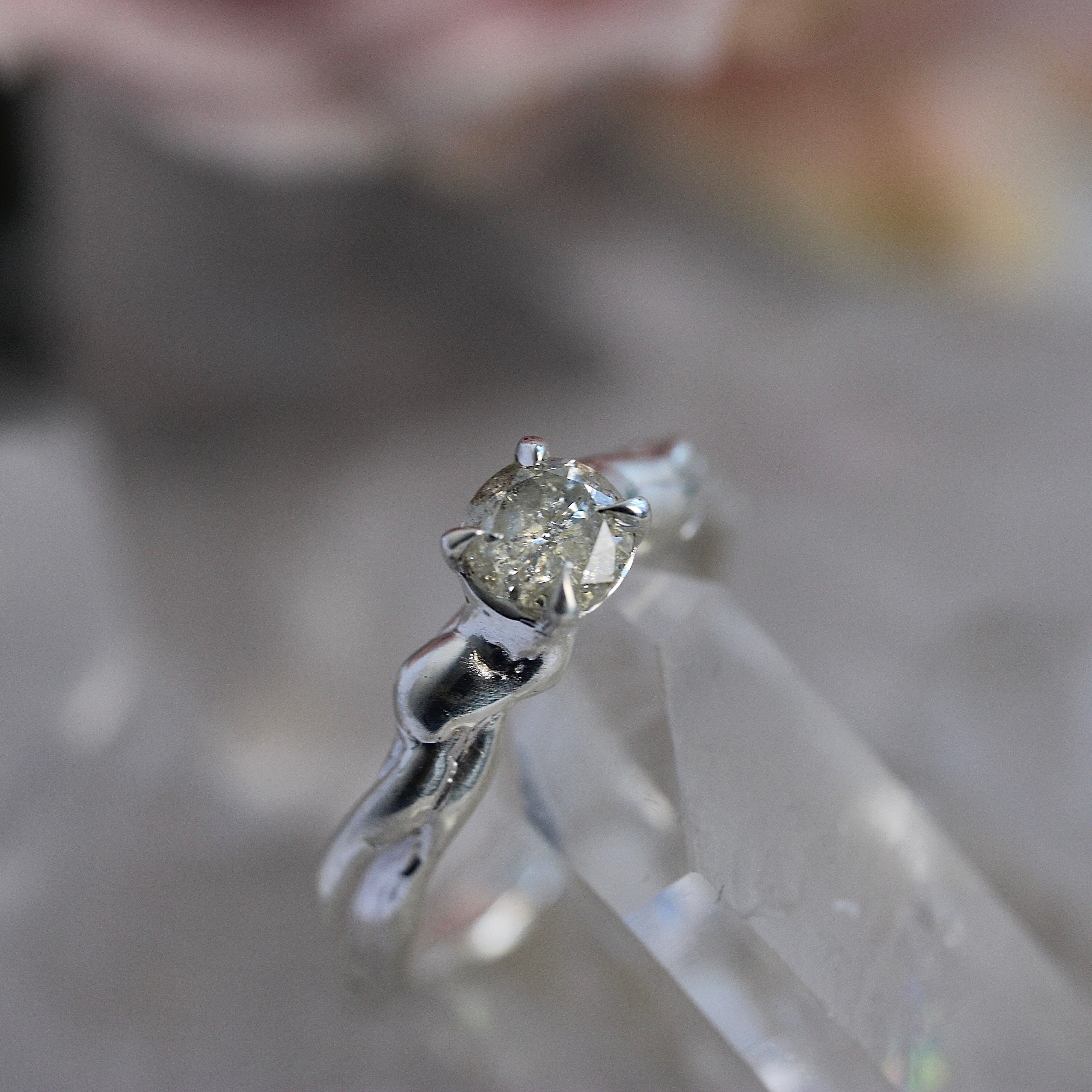 SALE - One of a Kind – Gooey Salt + Pepper Ring | Sterling Silver