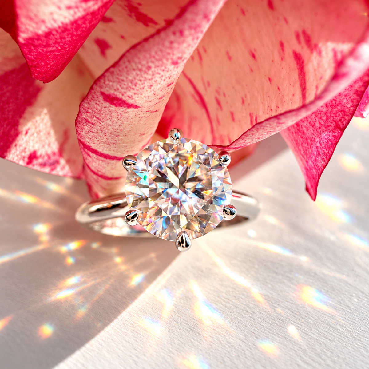 Cathedral Solitaire Engagement Ring