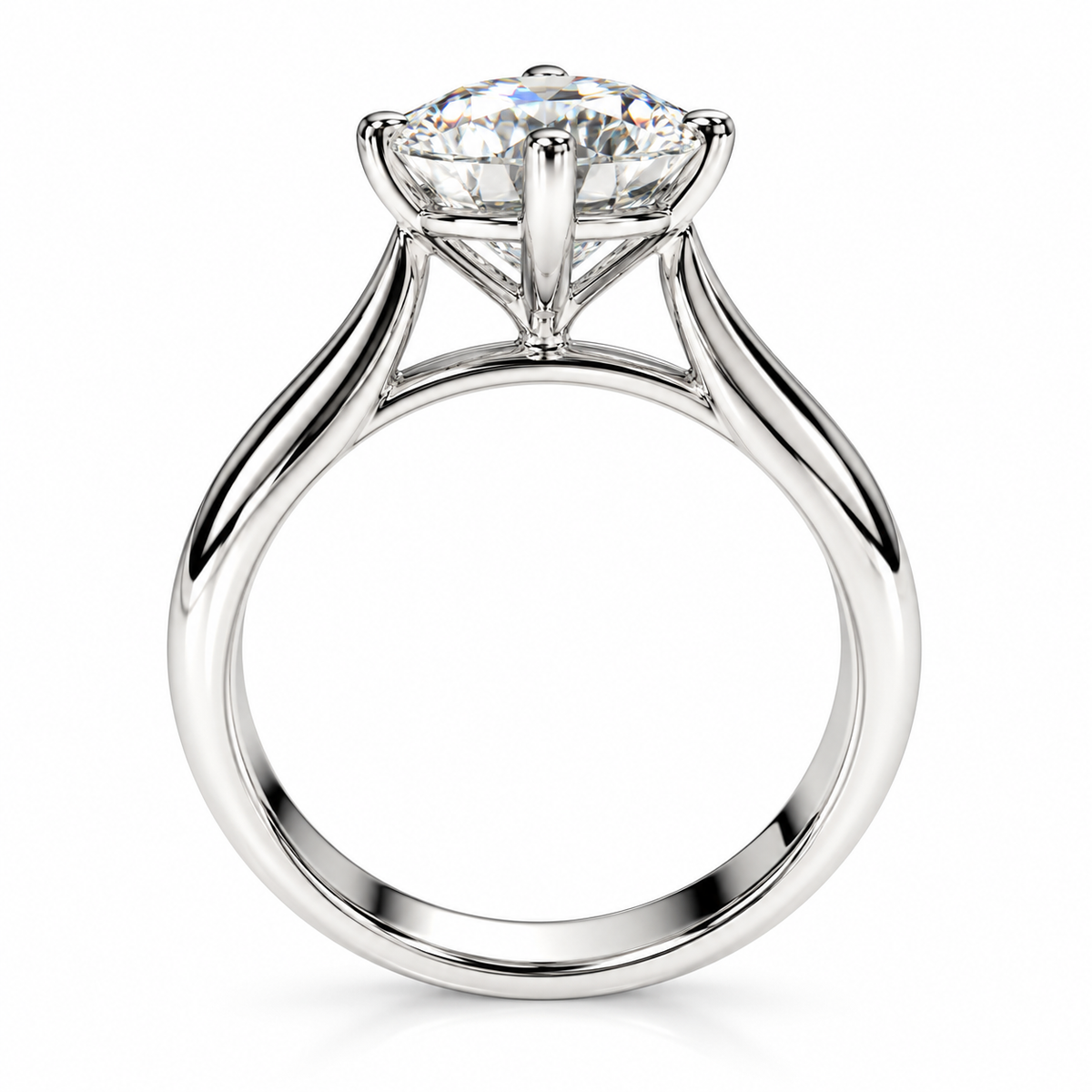 Cathedral Solitaire Engagement Ring