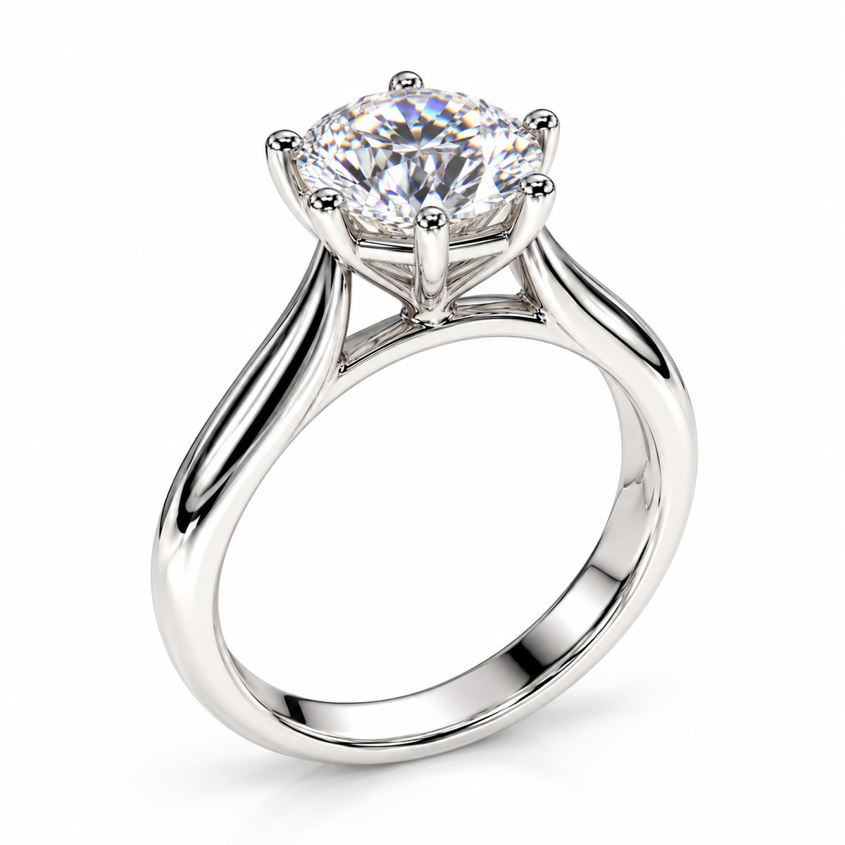 Cathedral Solitaire Engagement Ring