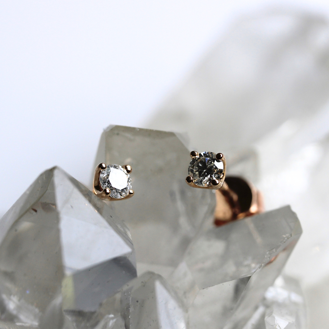 $ALE - Natural Diamond Studs