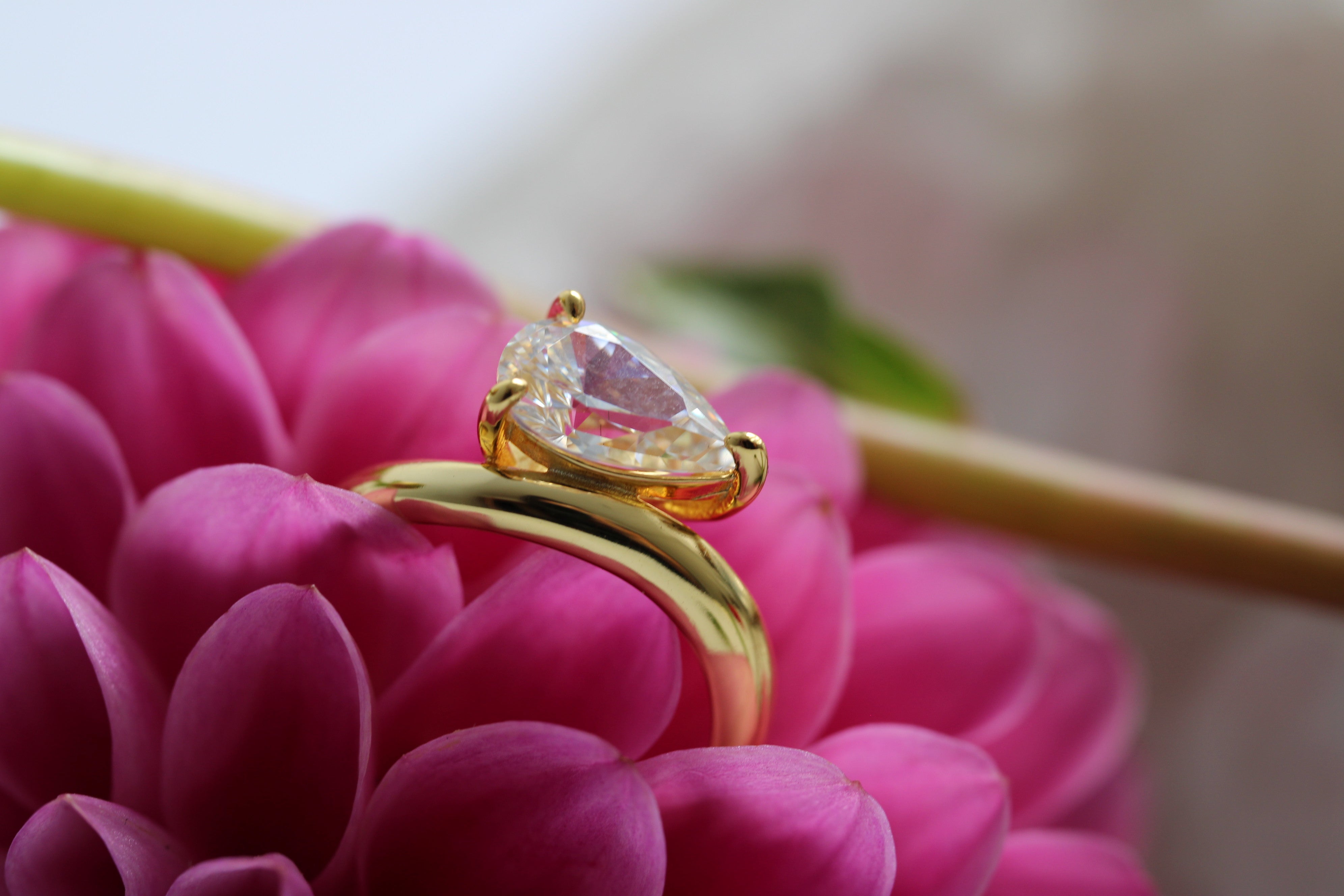 Base ~ Ains Ring - Moissanite- Ready to Ship