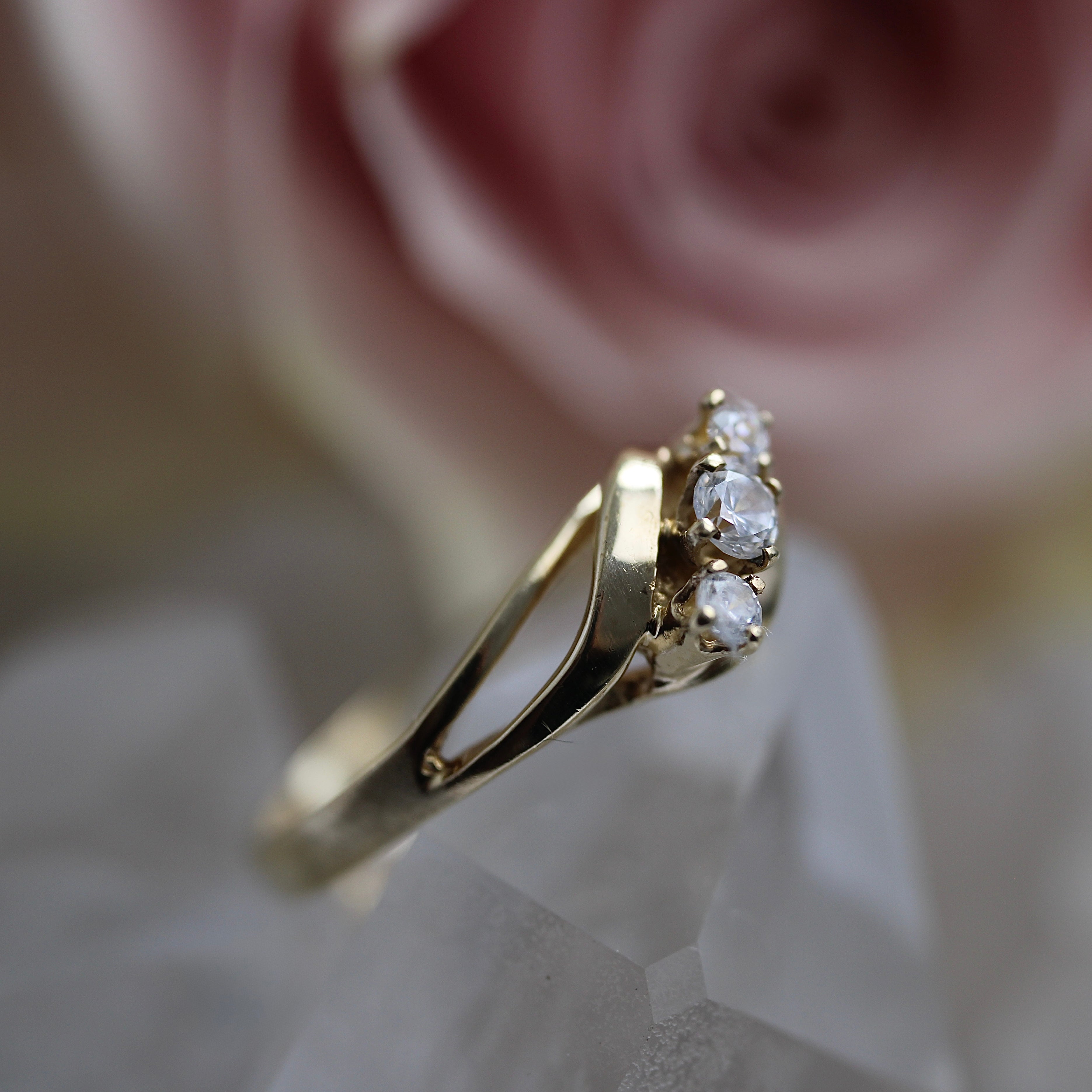 VINTAGE BIJOUX - 3 Diamond Ring