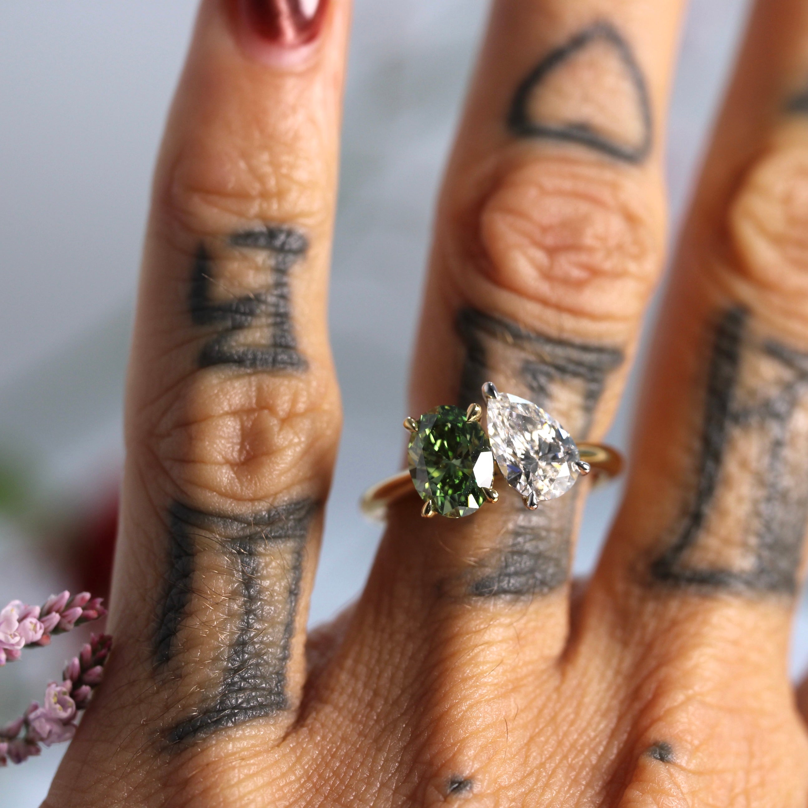 Lab Grown Diamond Toi et Moi - Ready to Ship