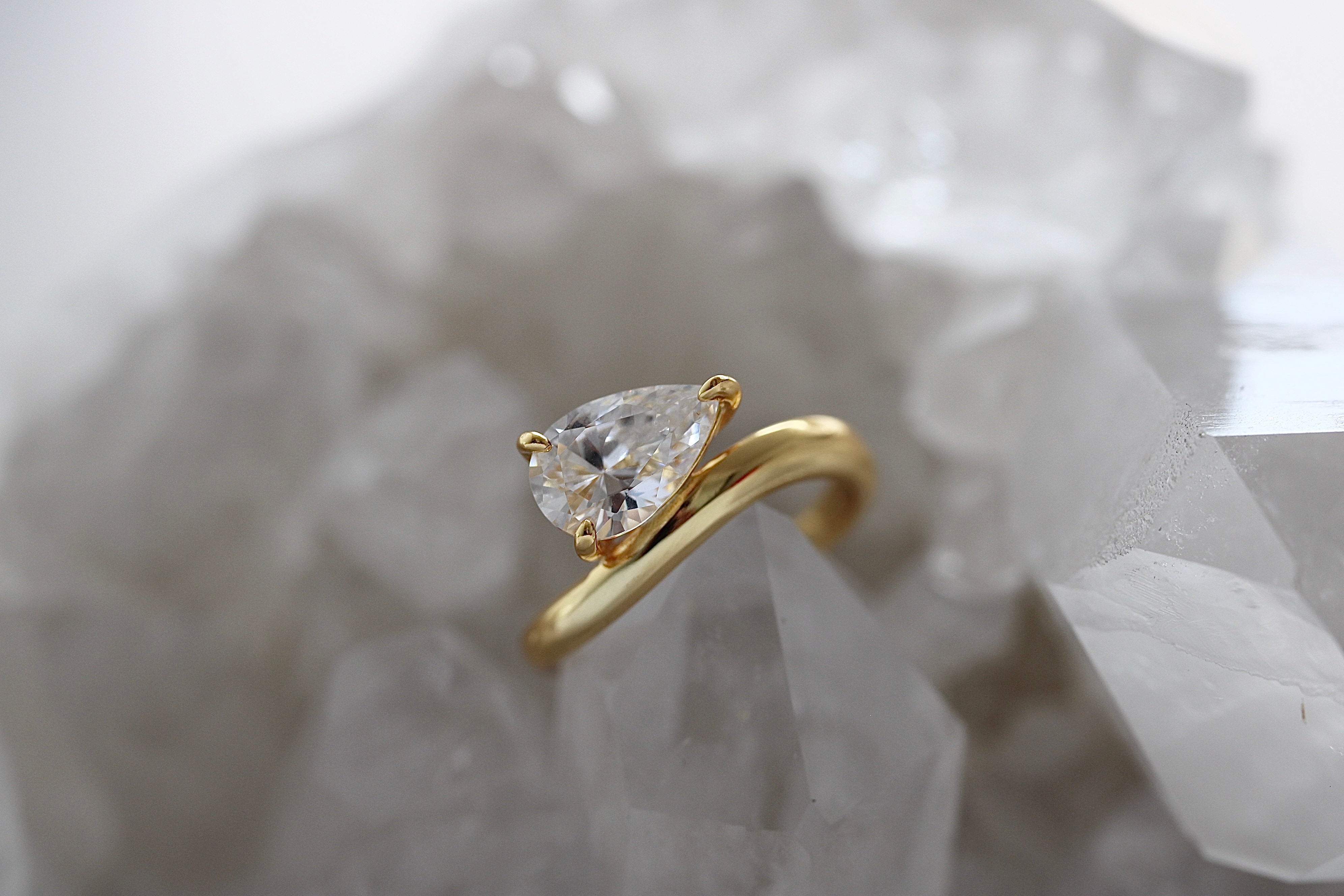 Base ~ Ains Ring - Moissanite- Ready to Ship