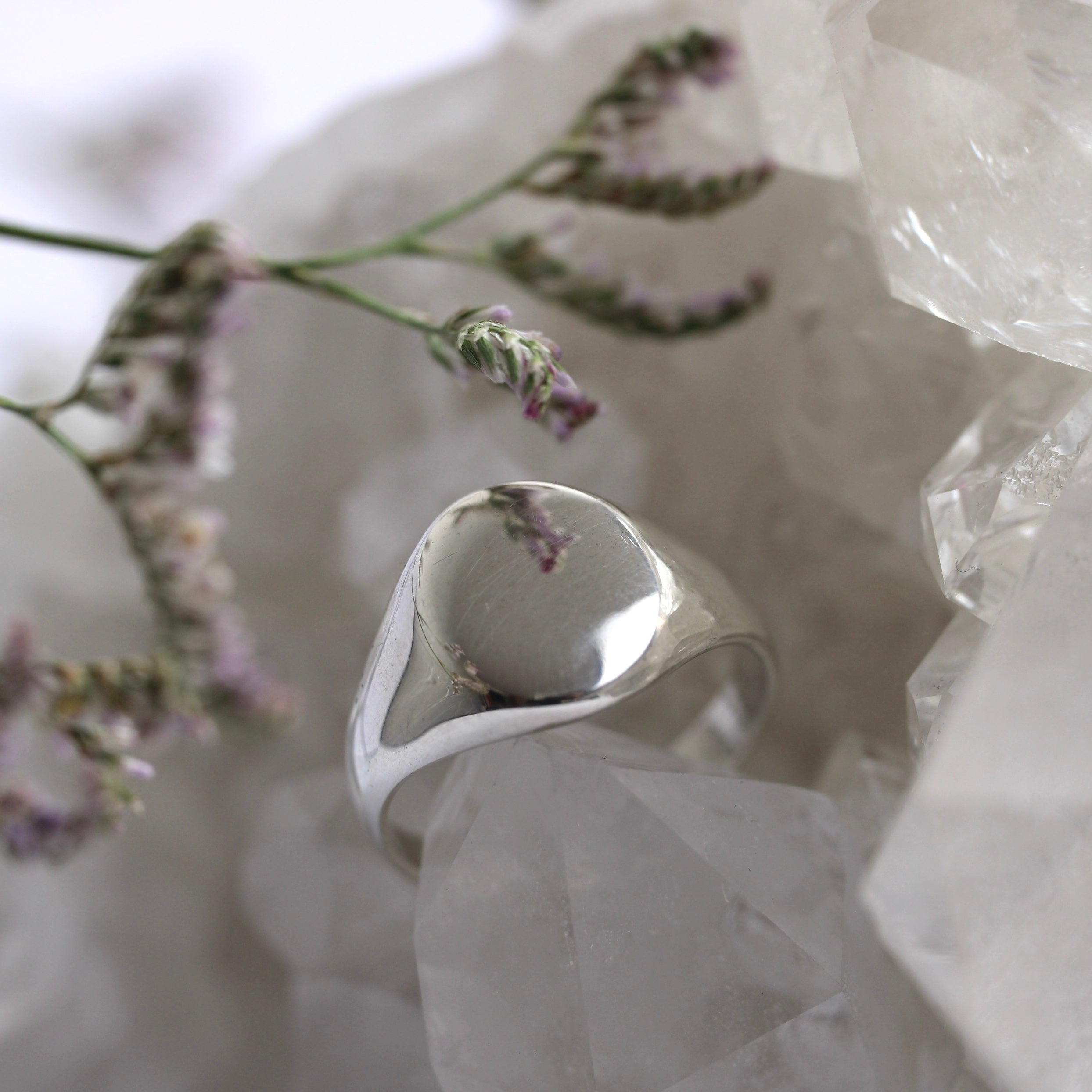 Ellipse Signet - Sterling Silver - Ready to Ship