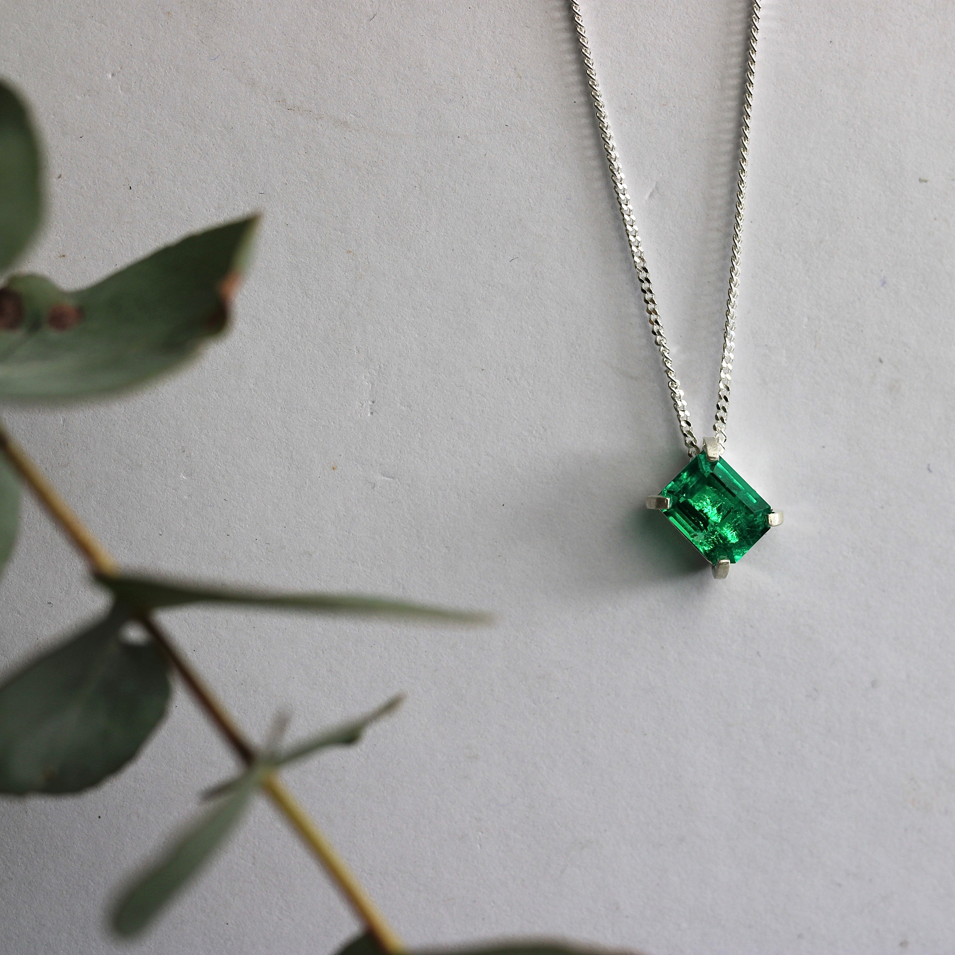 JULY SALE - Emerald Pendant * FINISH MAKING
