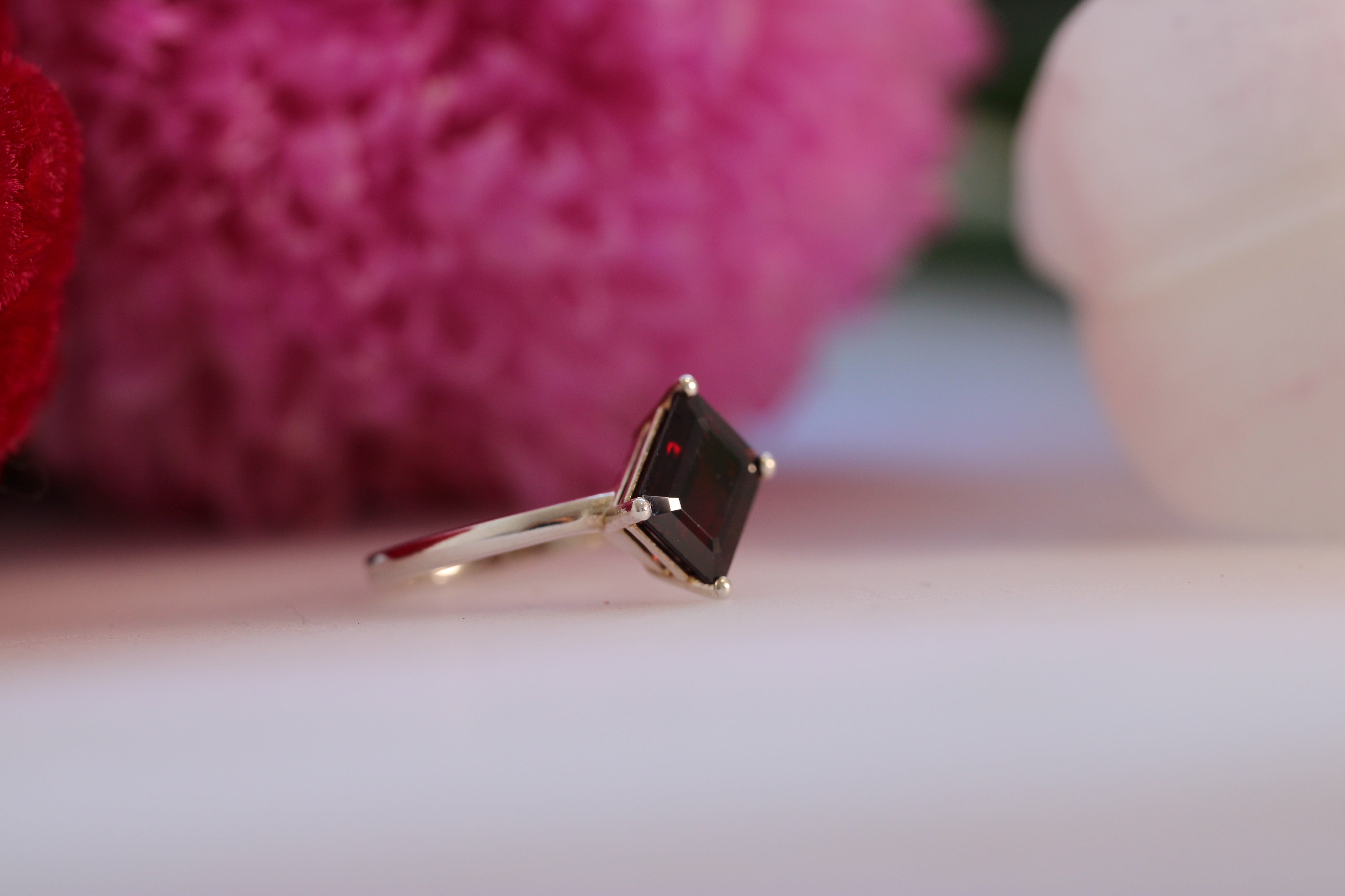 BOXING DAY $ALE - Offset Sunshower Ring - Sterling Silver - Size O