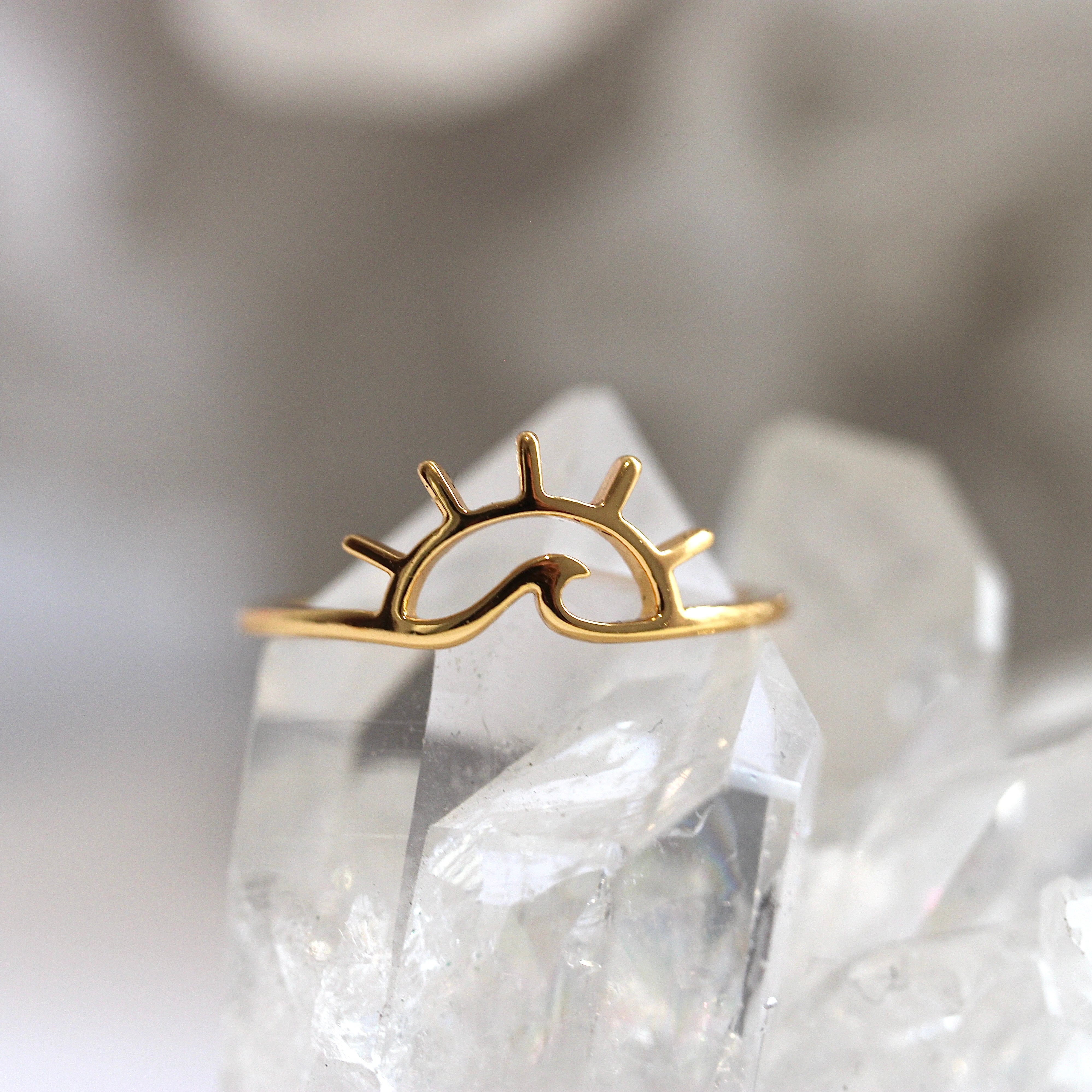 $ALE - Rise + Shine Ring - Gold Plated