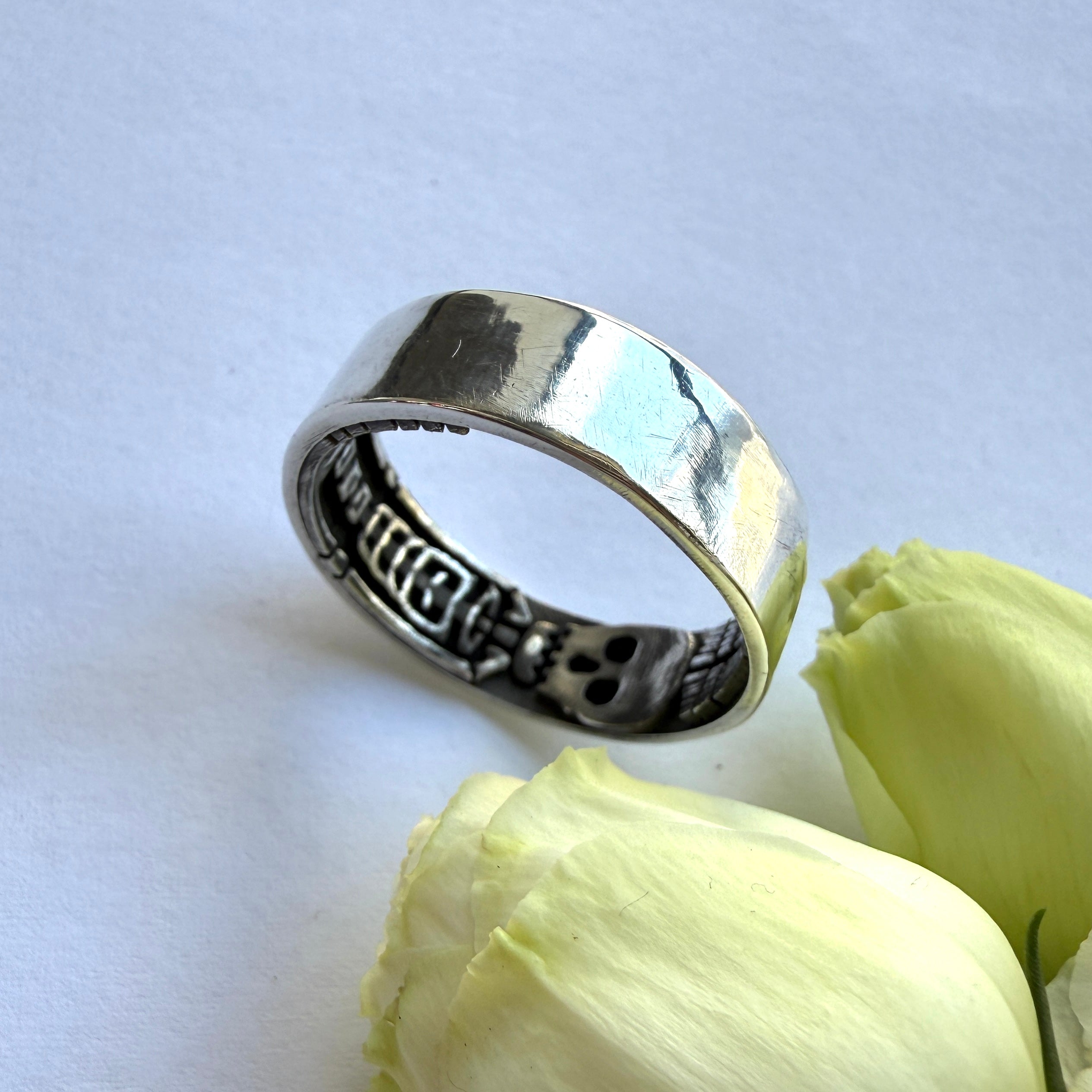 JULY SALE - Memento Mori Ring - Size X 1/2 (12)
