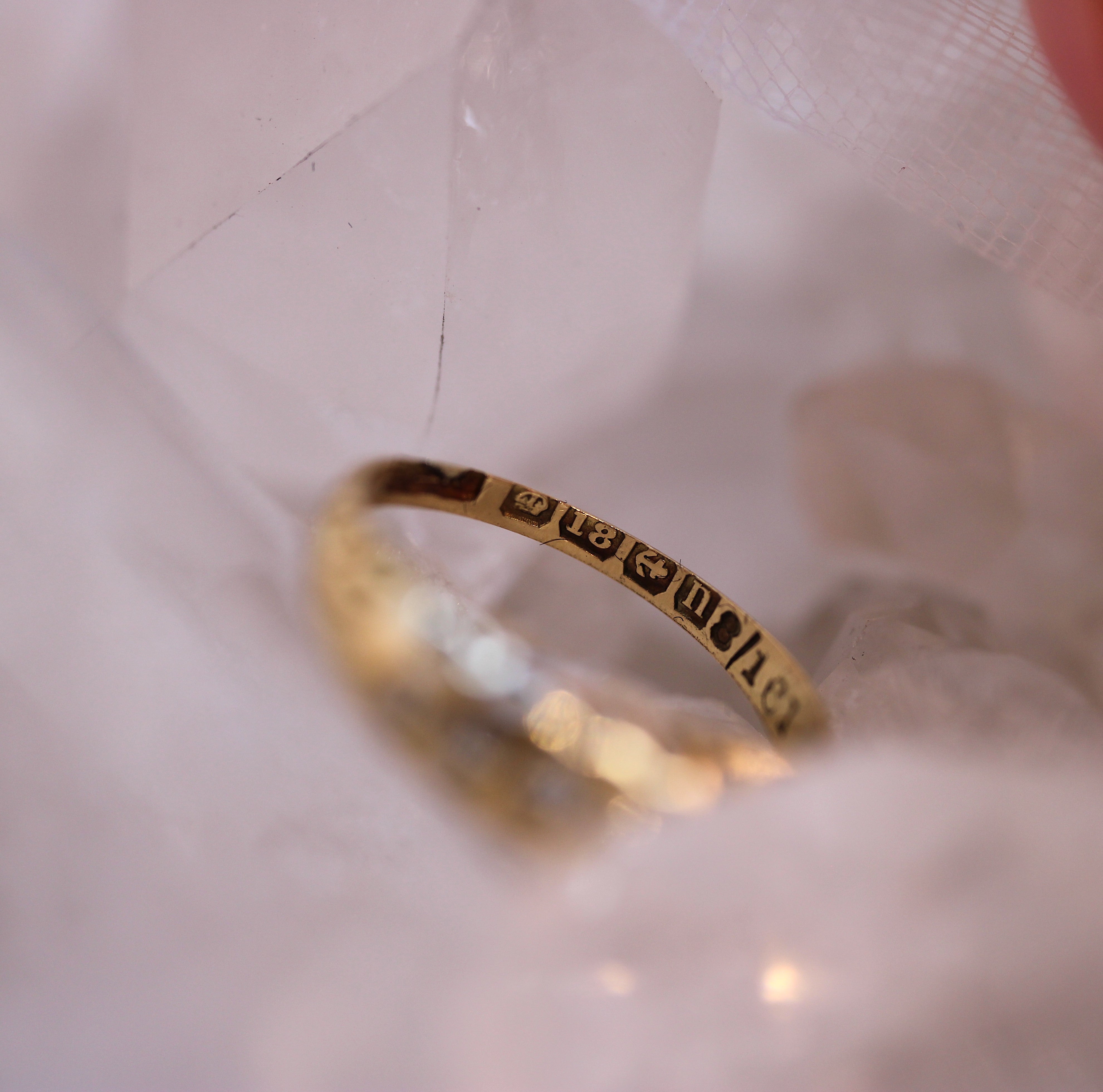 Vintage Bijoux - Antique 1919 Edwardian Diamond Ring - Britten Brothers