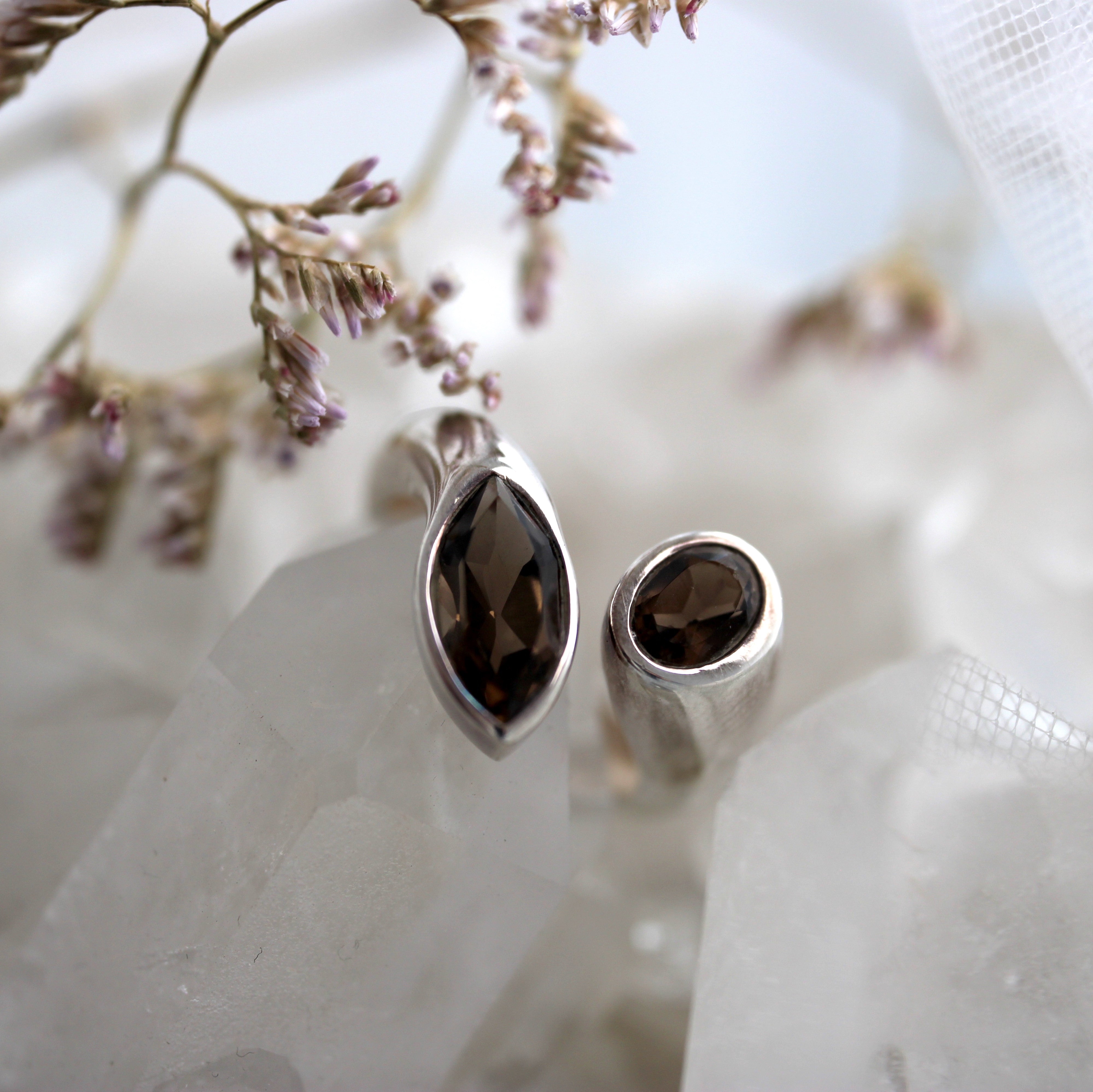 VINTAGE BIJOUX - Smokey Quartz Toi Et Moi