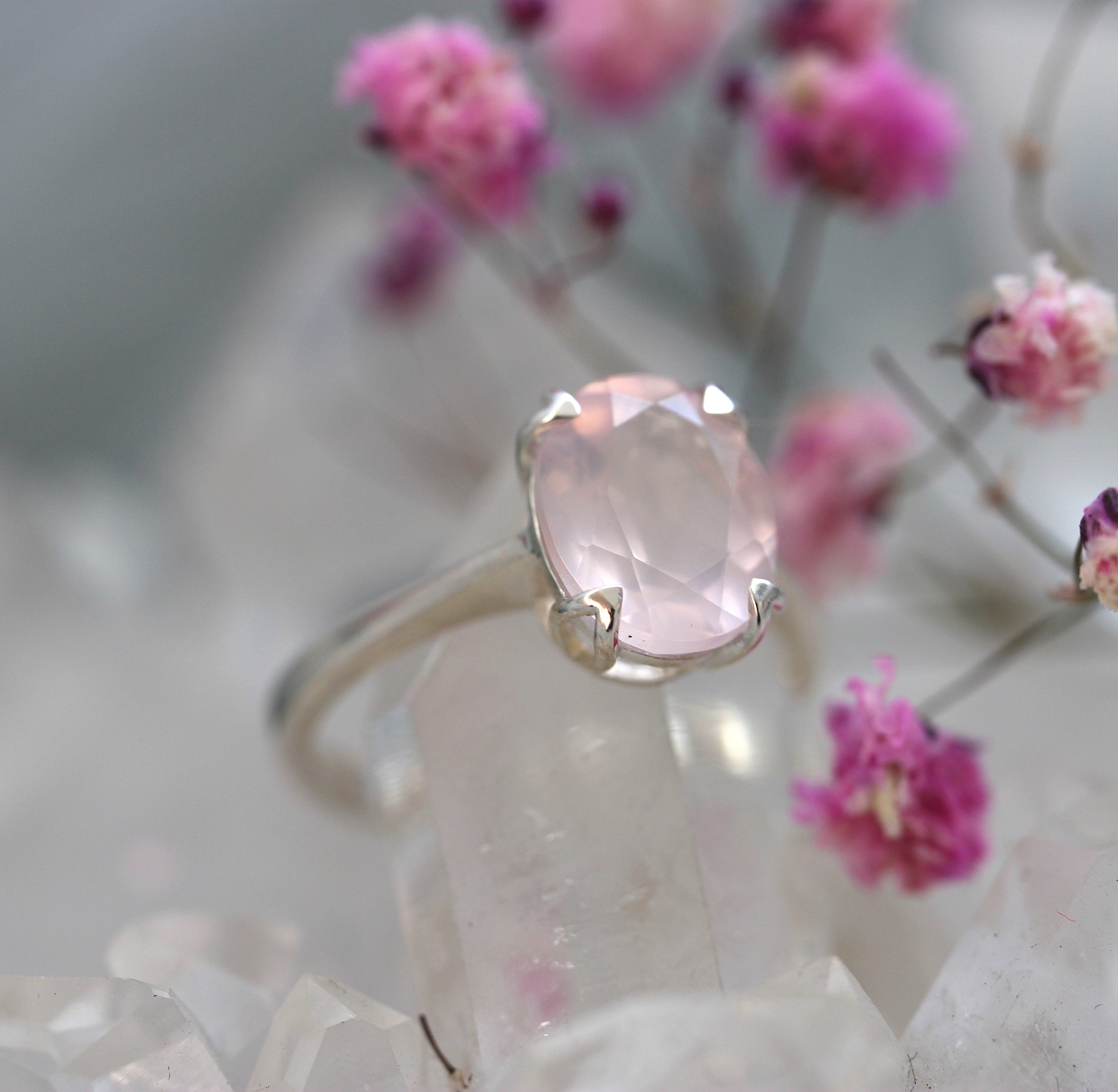 9x7mm Rose Quartz Kitsune - Ready To Ship