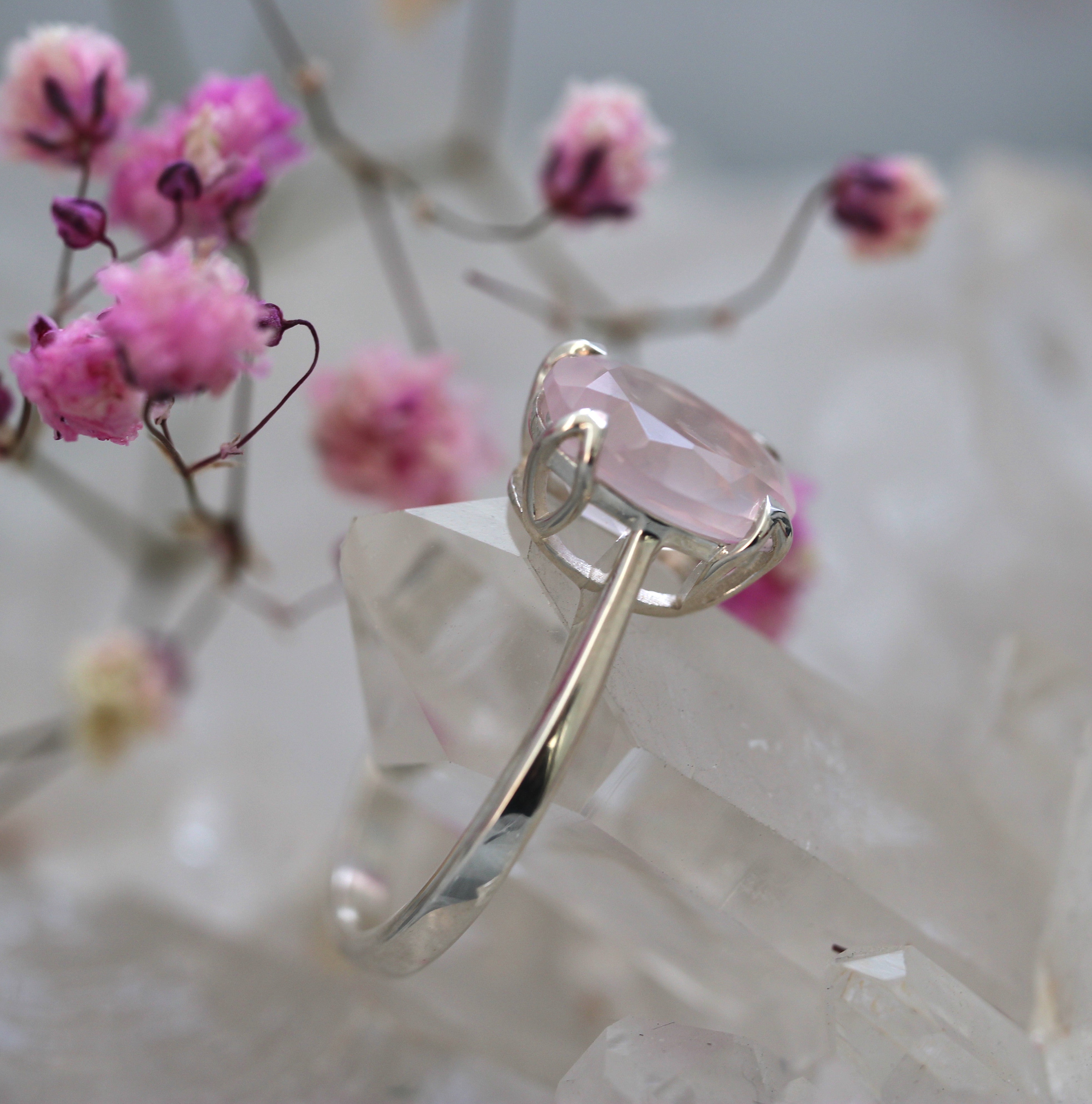 9x7mm Rose Quartz Kitsune - Ready To Ship