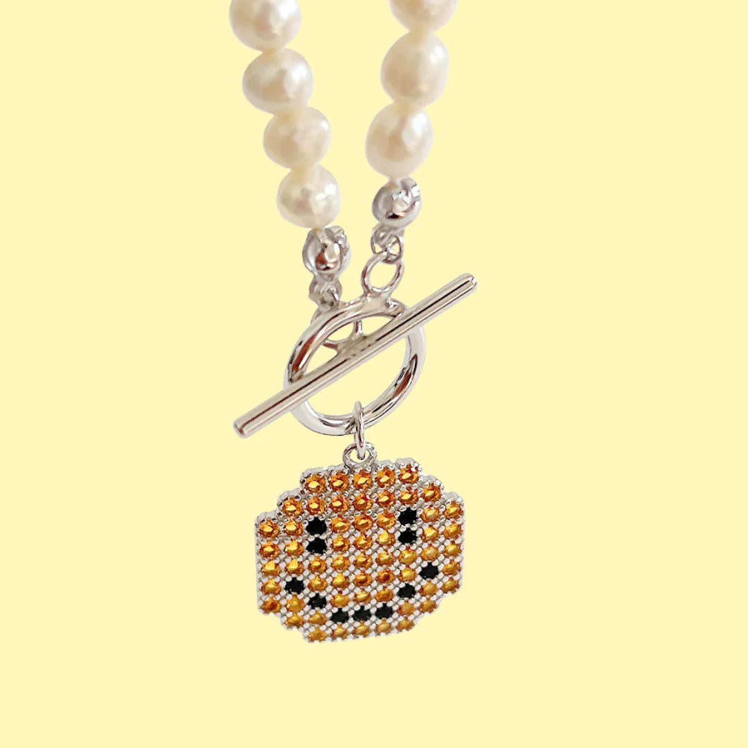 JULY SALE ~ Smiley Pearl Necklace – WINDFALL JEWELLERY