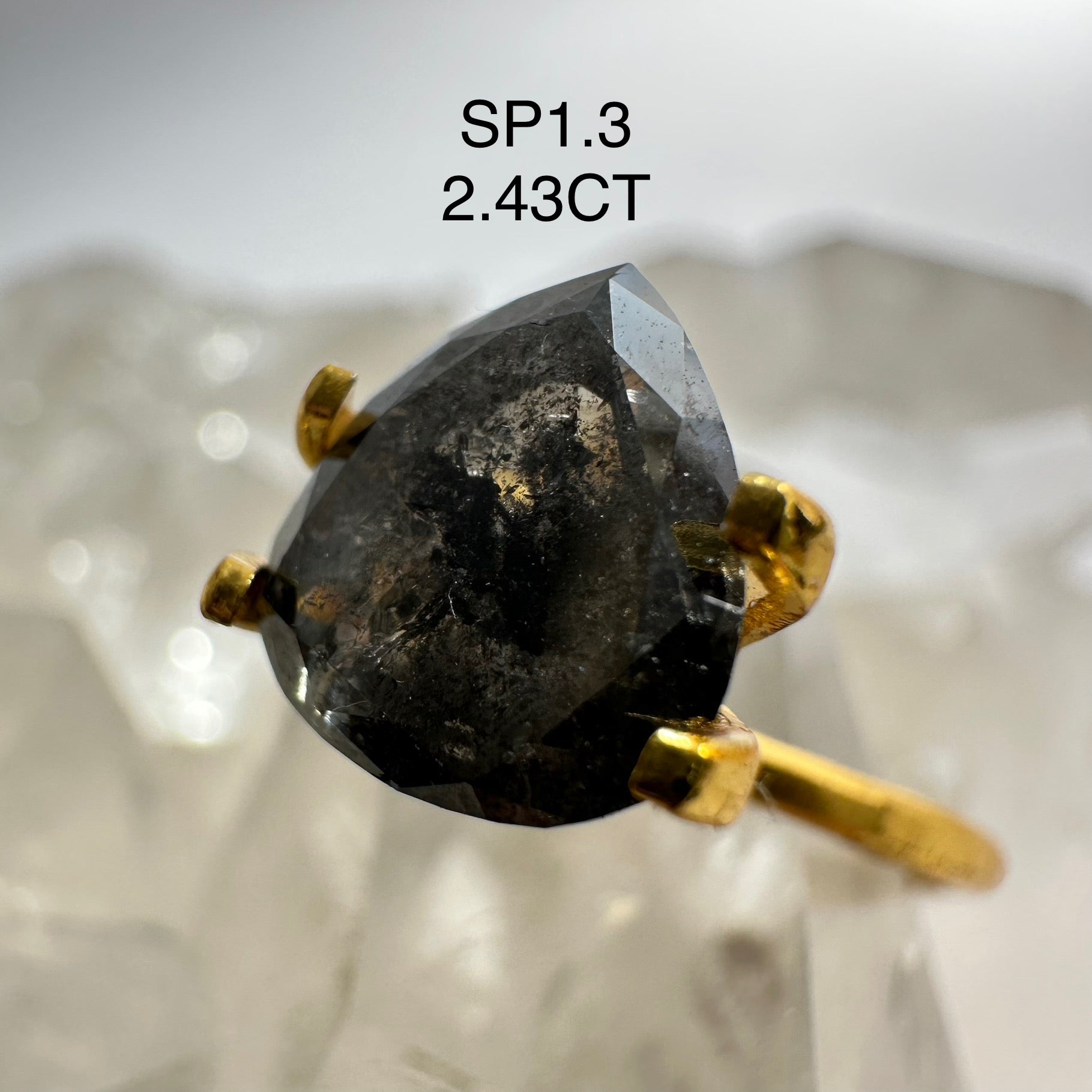 Salt + Pepper DIamond 2.43CTs