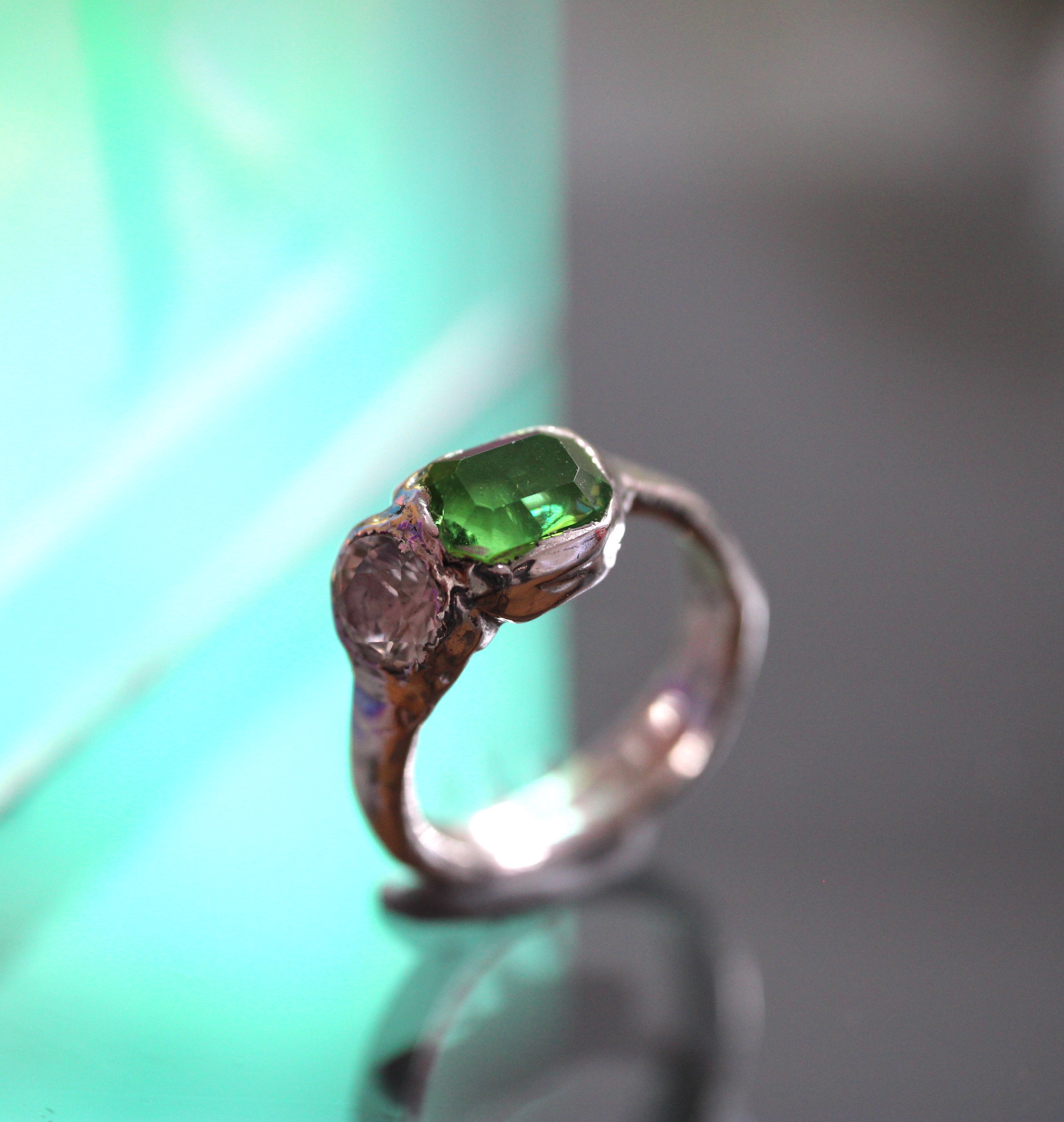 Lime Spark Ring