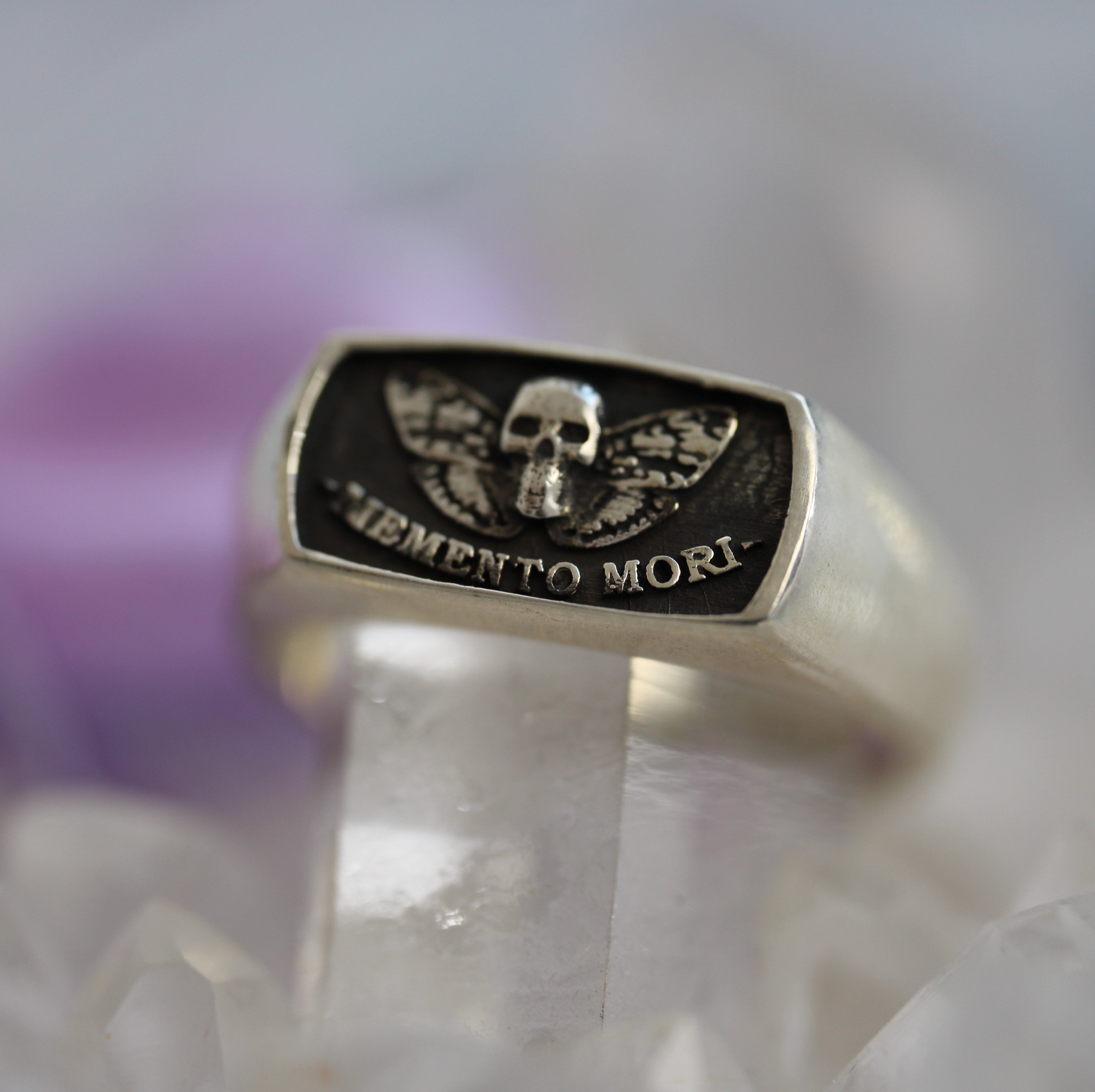SALE - Death Moth Ring - Memento Mori - Ready to Ship
