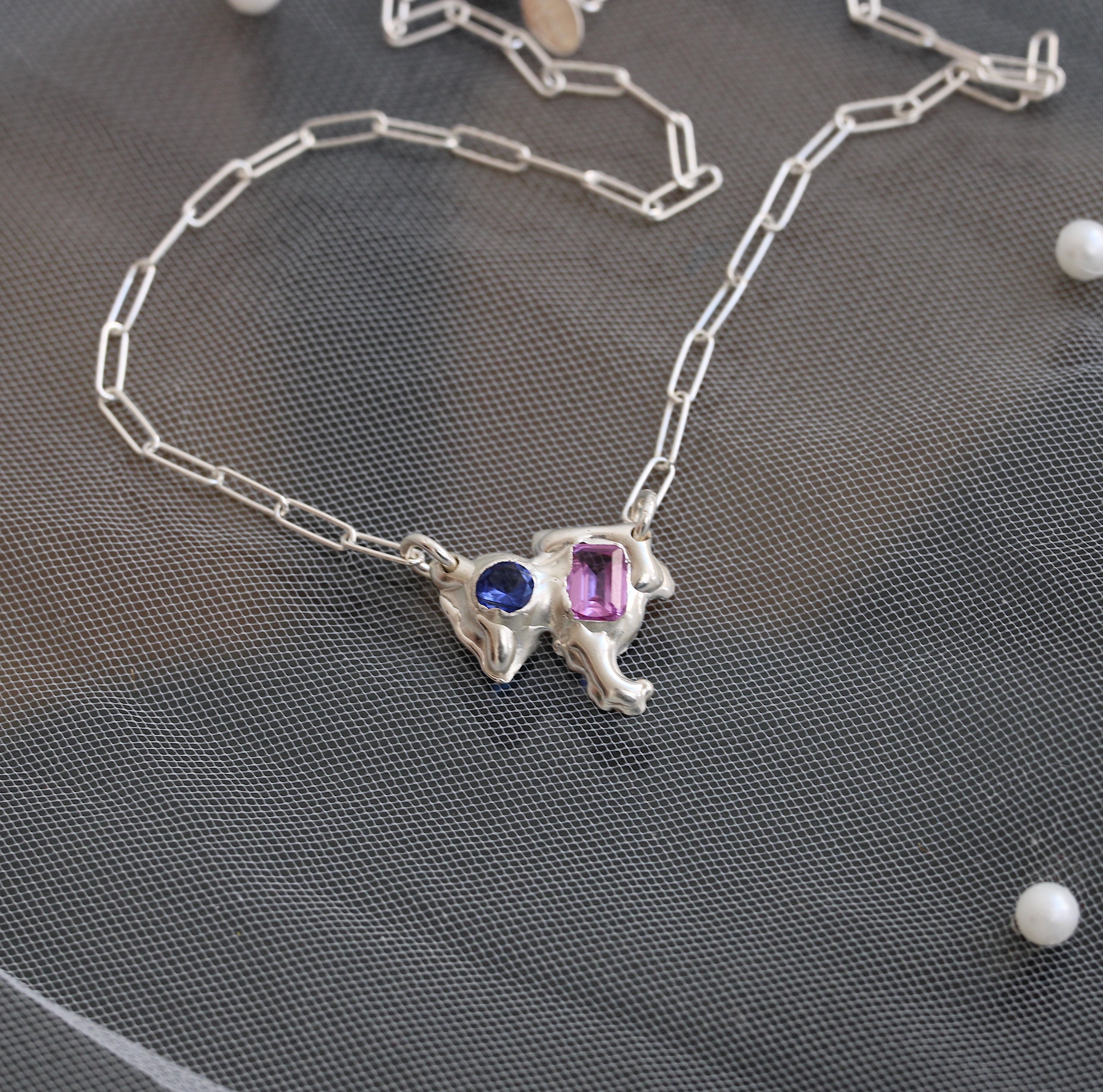 Double Bubble Necklace ~ One Of A Kind