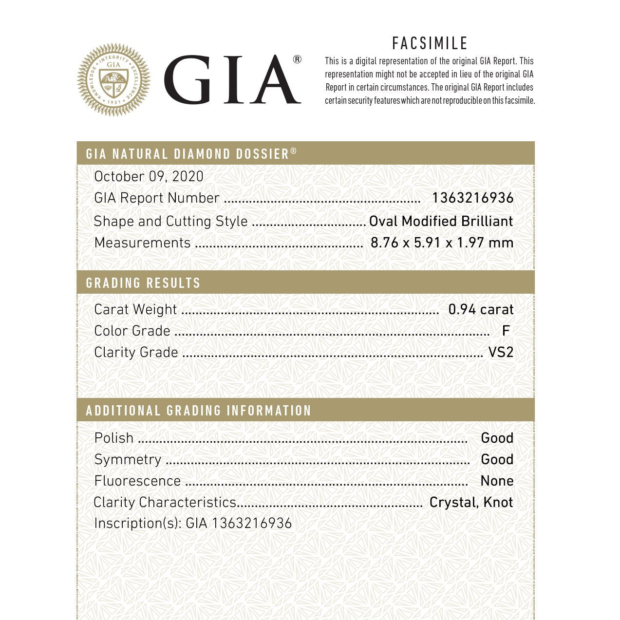 0.94ct 8.76x5.91x1.97mm GIA VS2 F Oval Rosecut 18601-01