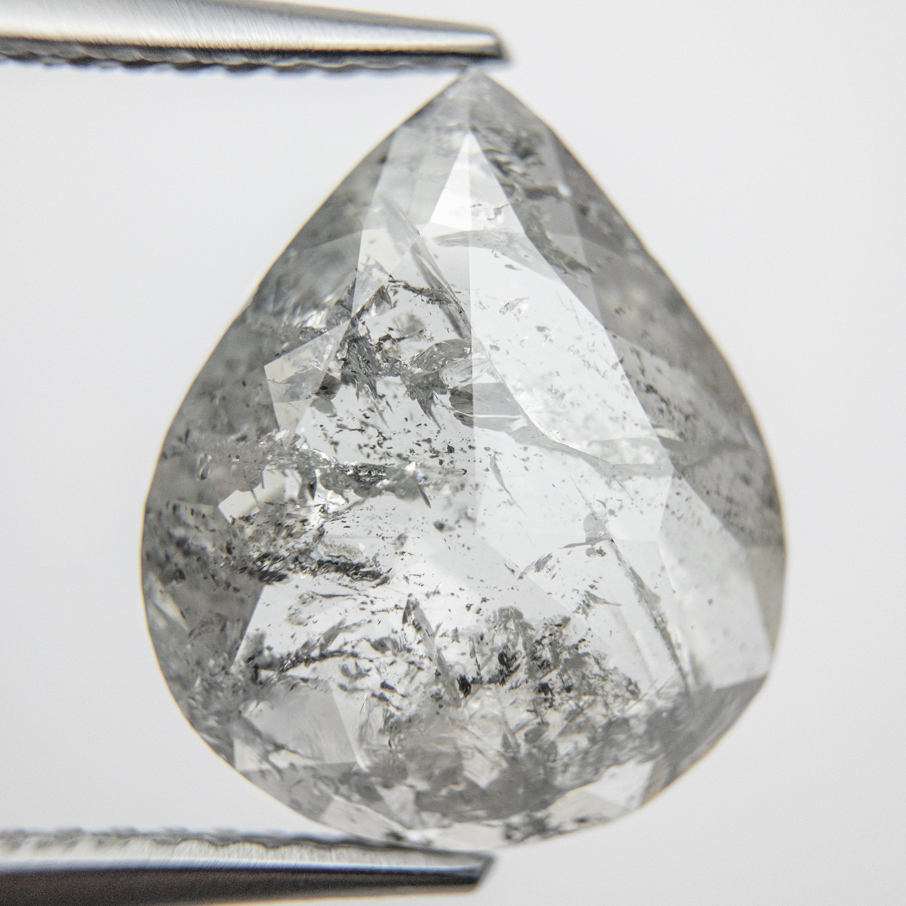 4.07ct 13.54x11.25x3.12mm Pear Rosecut 18016-01