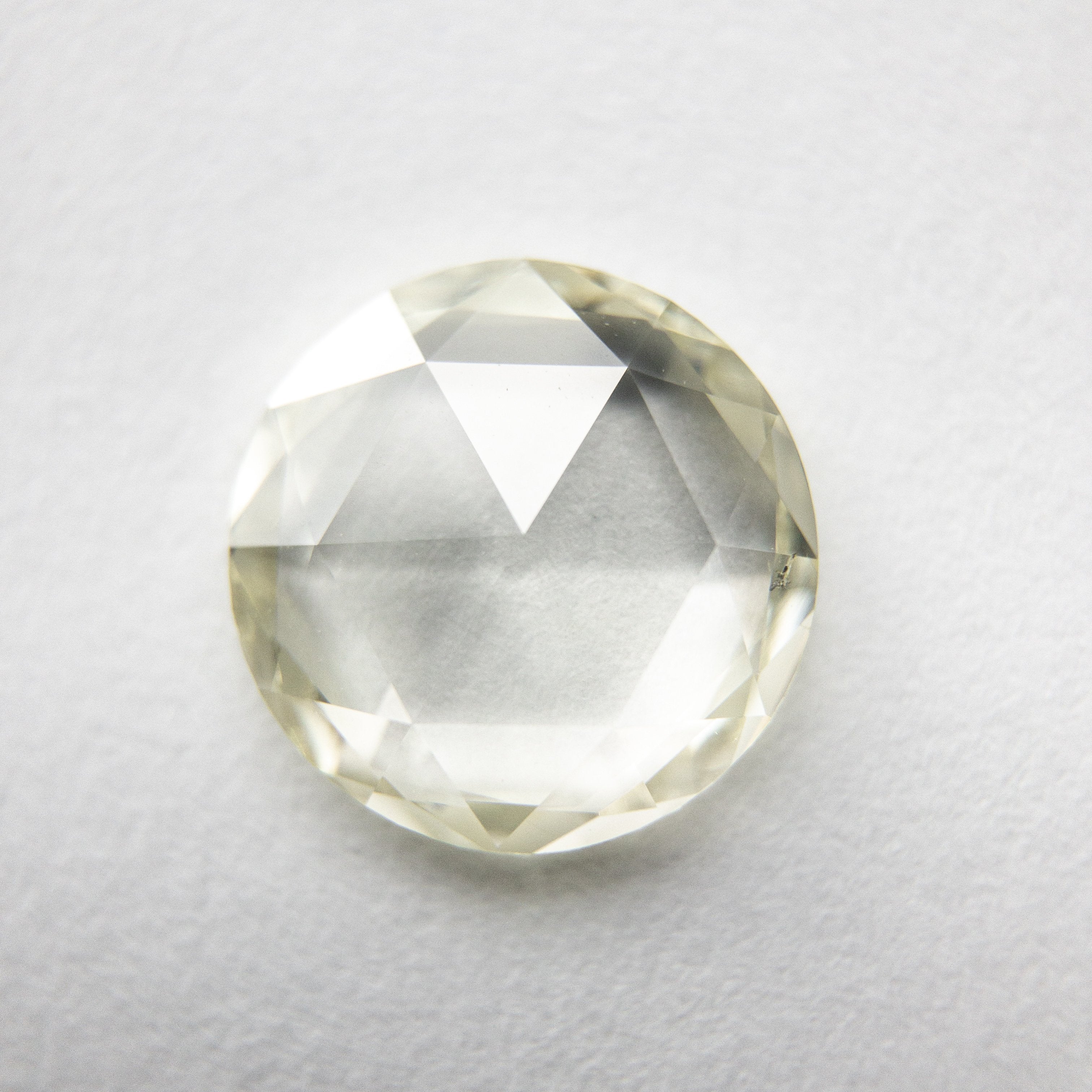1.51ct 8.73x8.61x2.14mm SI1 Q/R Round Rosecut 18036-01 Hold D1955