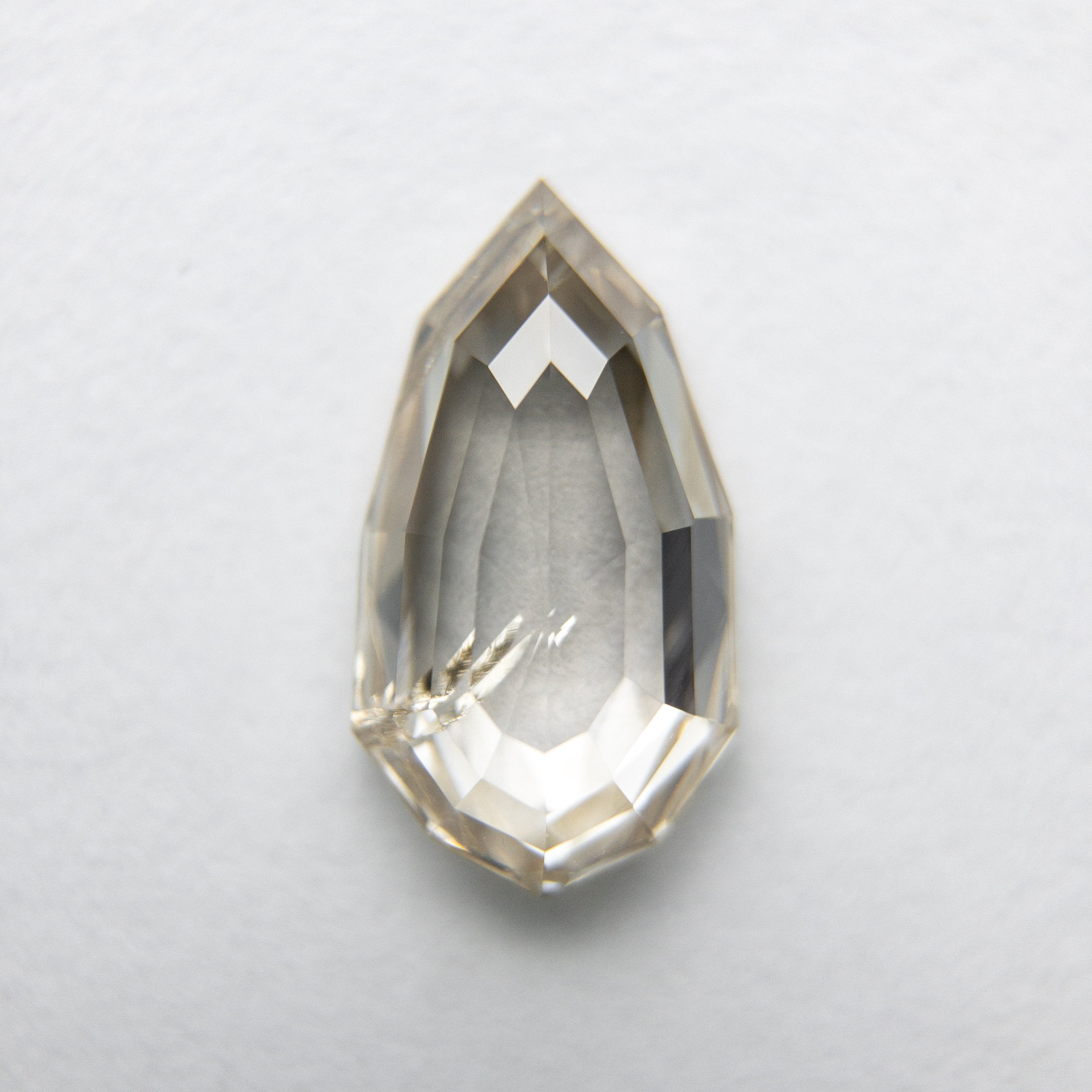 1.26ct 9.92x5.41x2.74mm Geo Pear Rosecut 18090-17