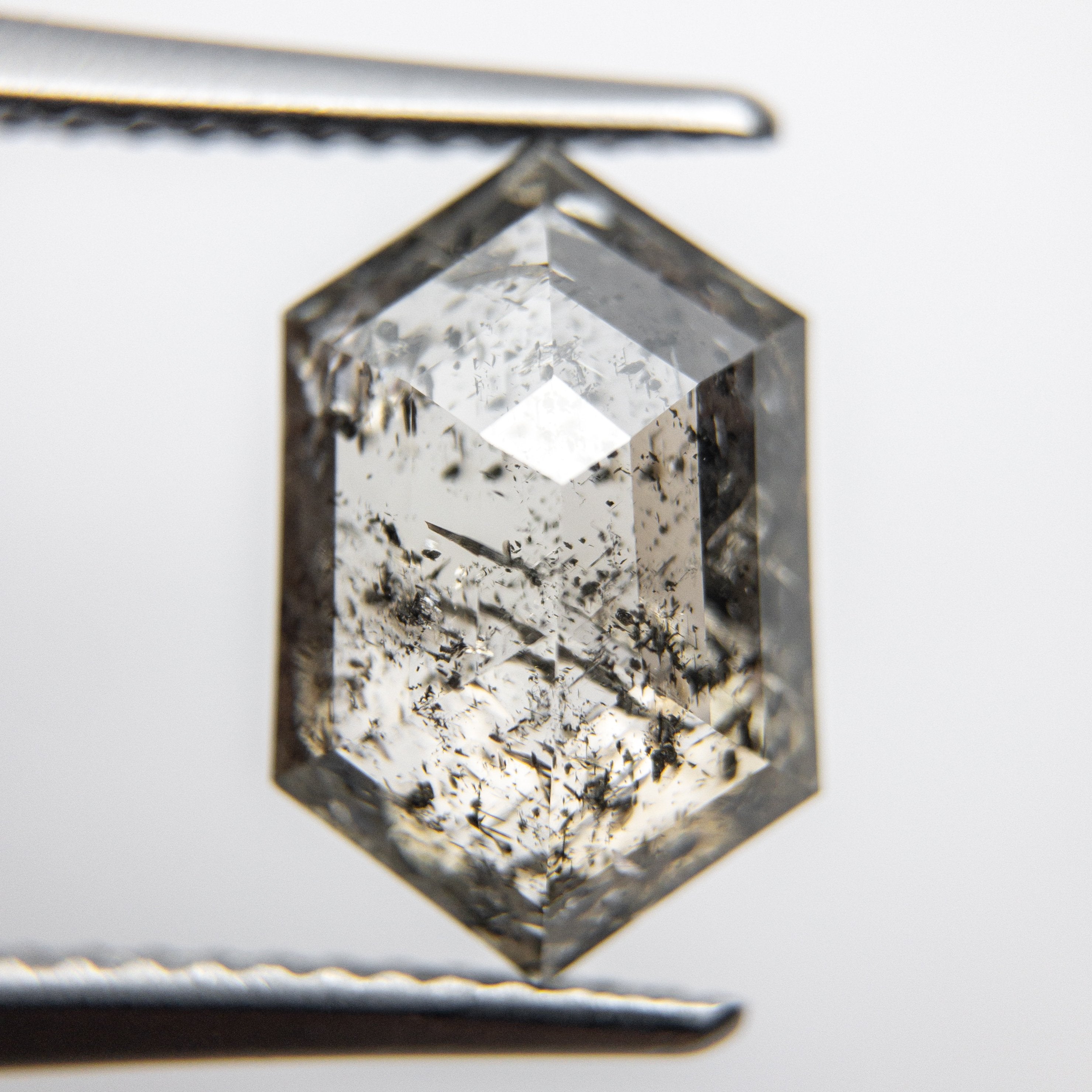 4.09ct 12.27x7.98x4.74mm Hexagon Rosecut 18113-01 hold d936